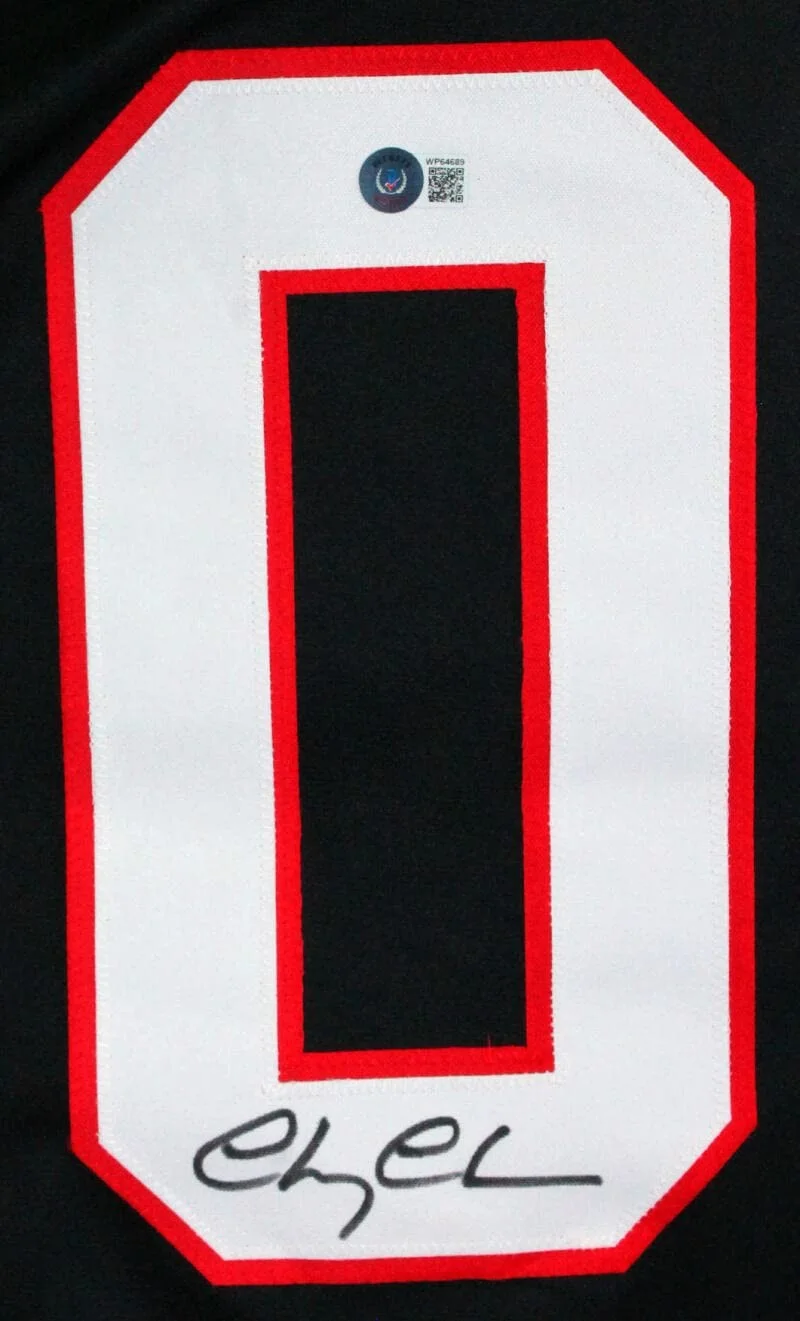 Chevy Chase — Chevy Chase Autographed Black Hockey Style Jersey - Beckett W Hologram, изображение 5