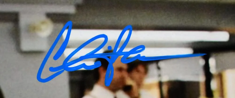 Charlie Sheen — Charlie Sheen Autographed Wall Street 16x20 Desk Photo- JSA W *Blue, изображение 5
