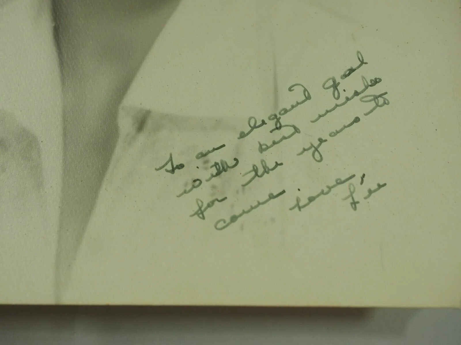 Professional B&W Studio Photo 8 x 10" circa 1930 Best wishes for years Love Lee, изображение 4