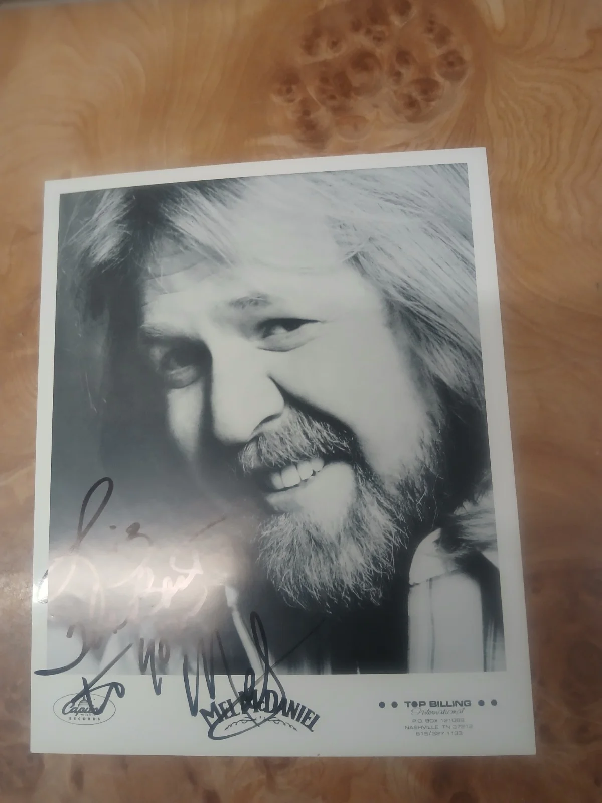 Mel McDaniel Autographed 8x10 Photo, image 3