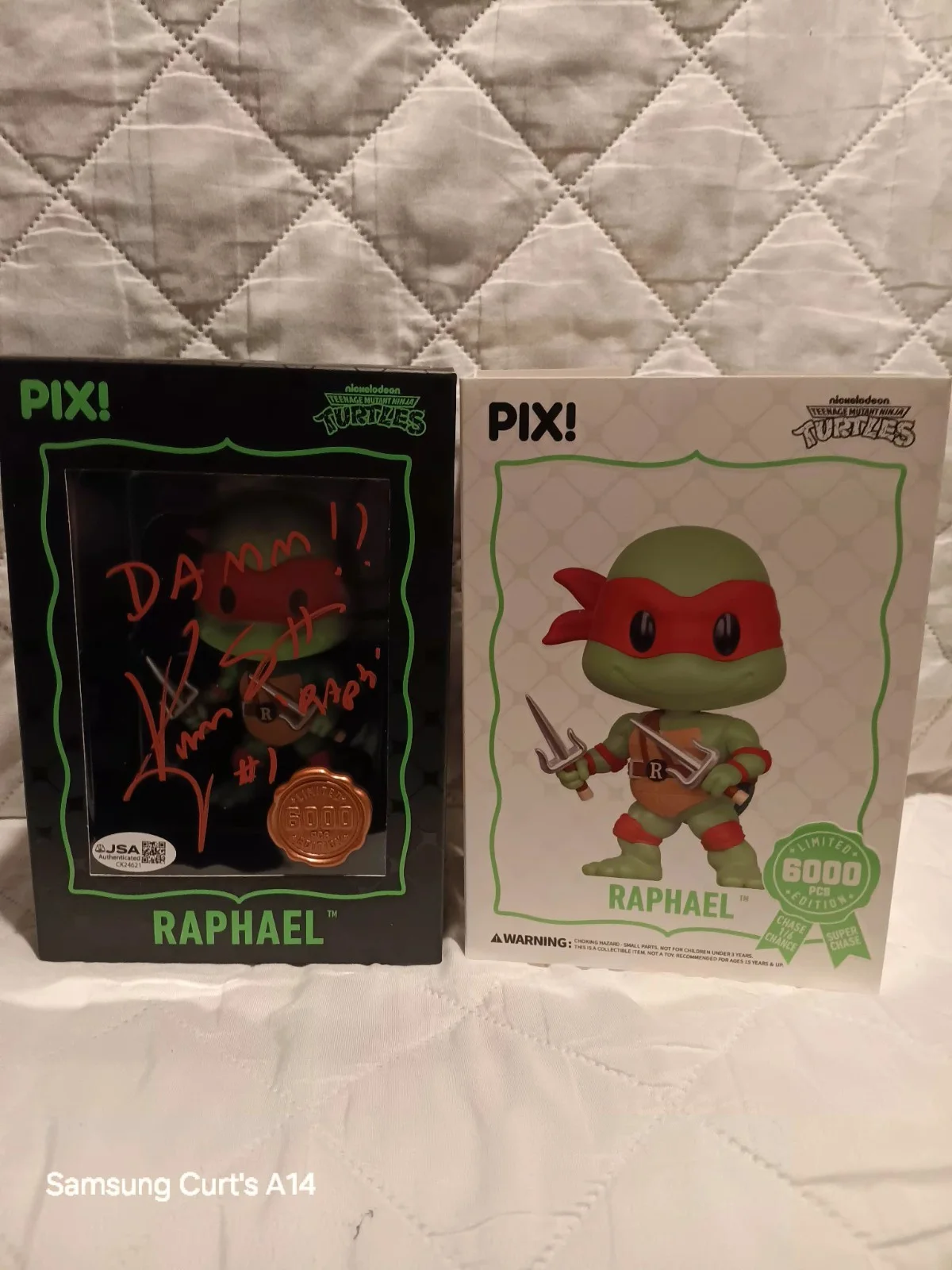 Kenn Scott — Thrilljoy Kenn Scott Signed TMNT Raphael JSA CERT, image 2