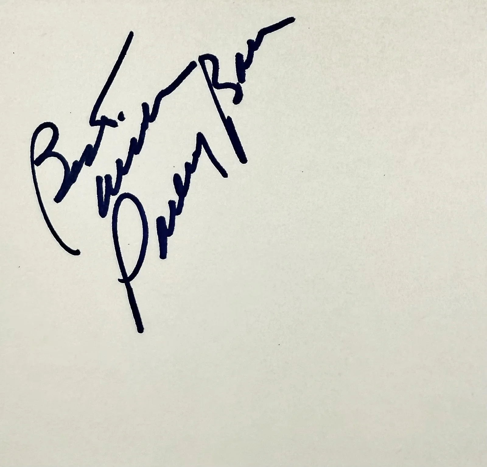 Parley Baer — PARLEY BAER Signed Autograph 4"x 6" INDEX CARD Mayor of The Andy Griffith Show, image 2