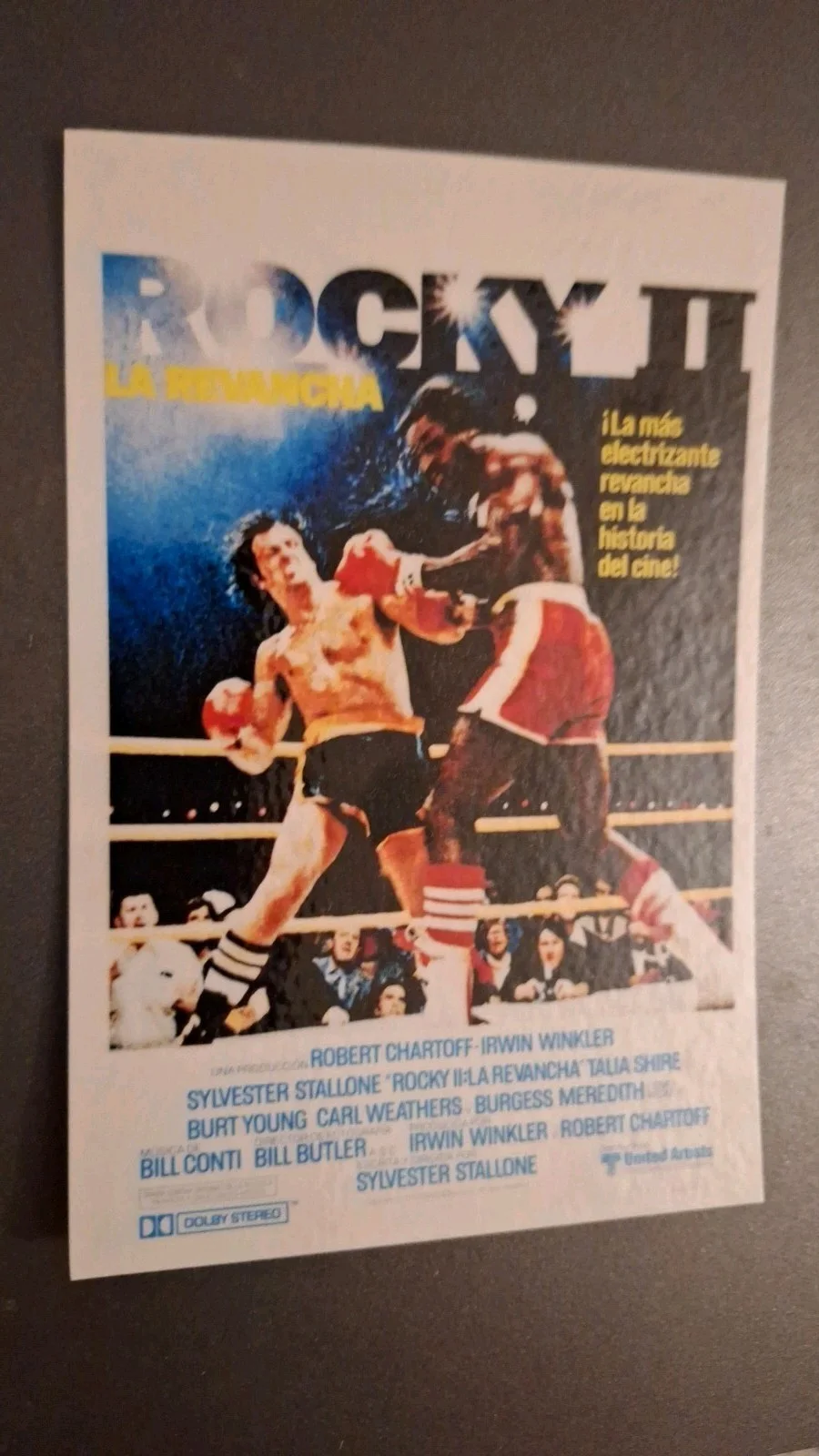 "Rocky II" 1979 Theatrical Film Release Poster Fine Art Modern Postcard, изображение 2