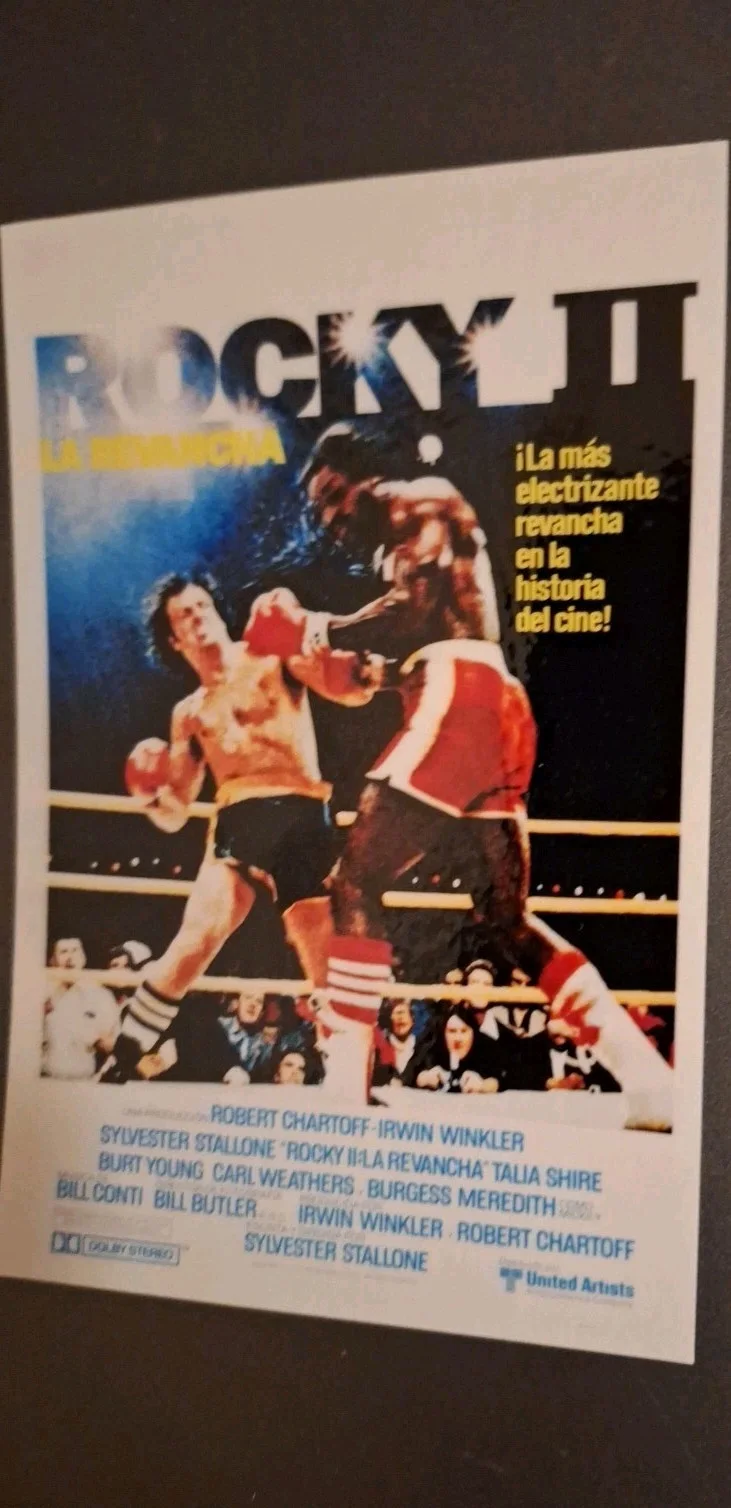 "Rocky II" 1979 Theatrical Film Release Poster Fine Art Modern Postcard, изображение 3