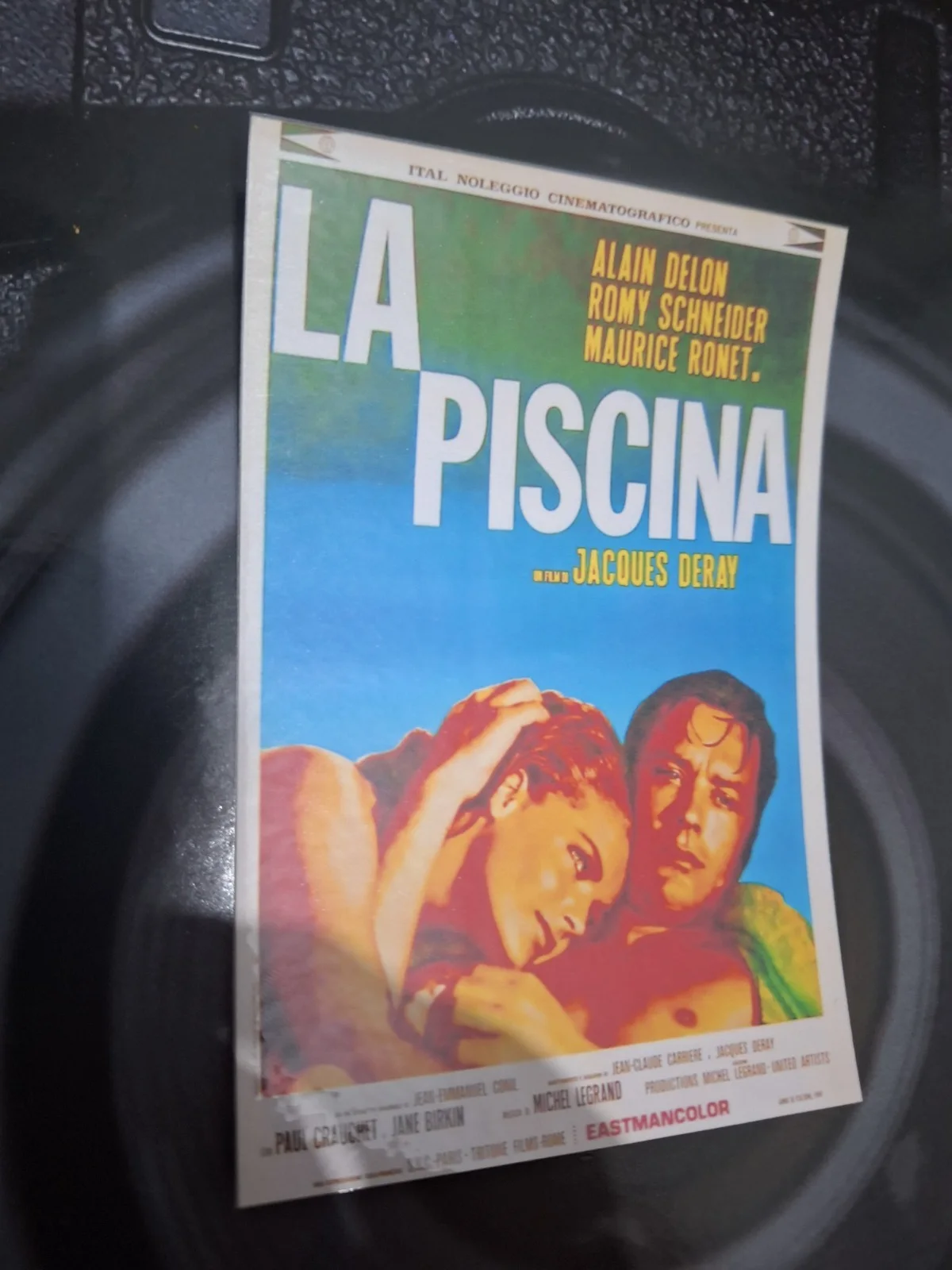 VINTAGE "La Piscine" 1969 Theatrical Film Poster Fine Art Modern Postcard, изображение 4