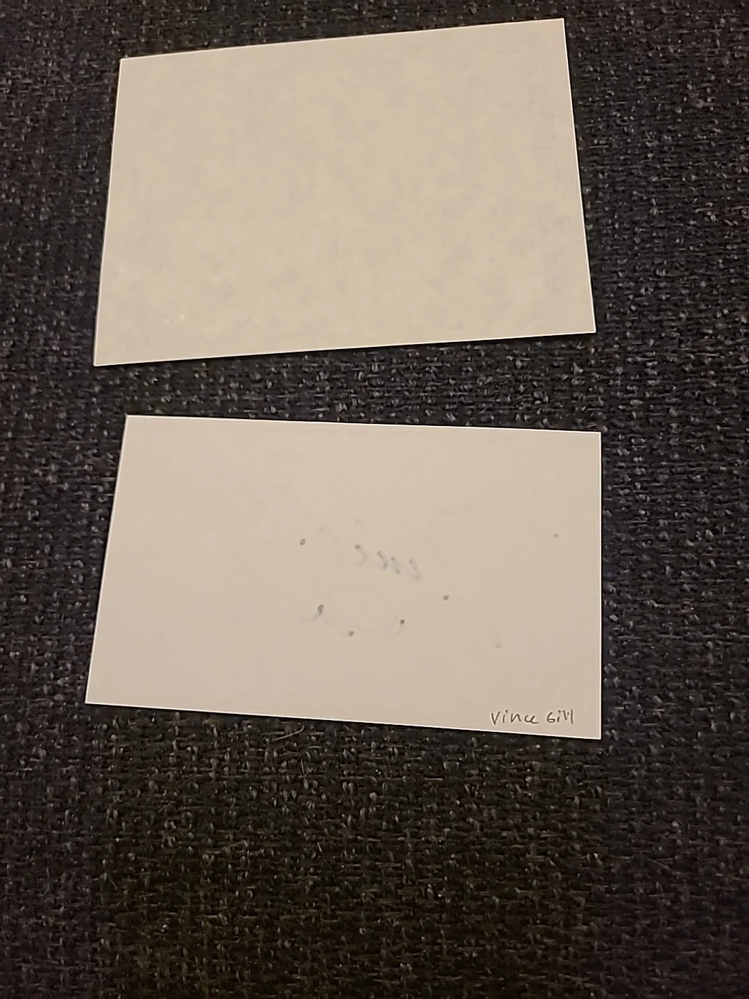 Vince Gill Autographed Index Card With COA, изображение 3