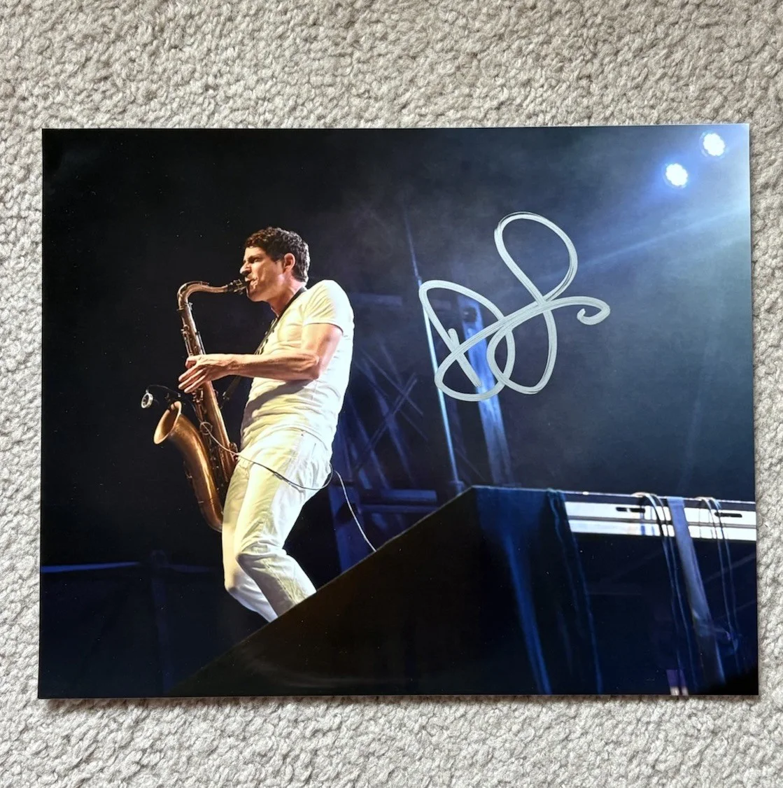 Dominic Lalli Signed Autographed 8x10 Photo Big Gigantic EDM Saxophone DJ PROOF!, изображение 2