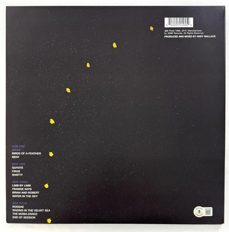 Trey Anastasio, Jon Fishman, Mike Gordon, Page McConnell — Phish Full Band Signed Autograph Story of the Ghost Album Vinyl Record - BAS COA, image 2