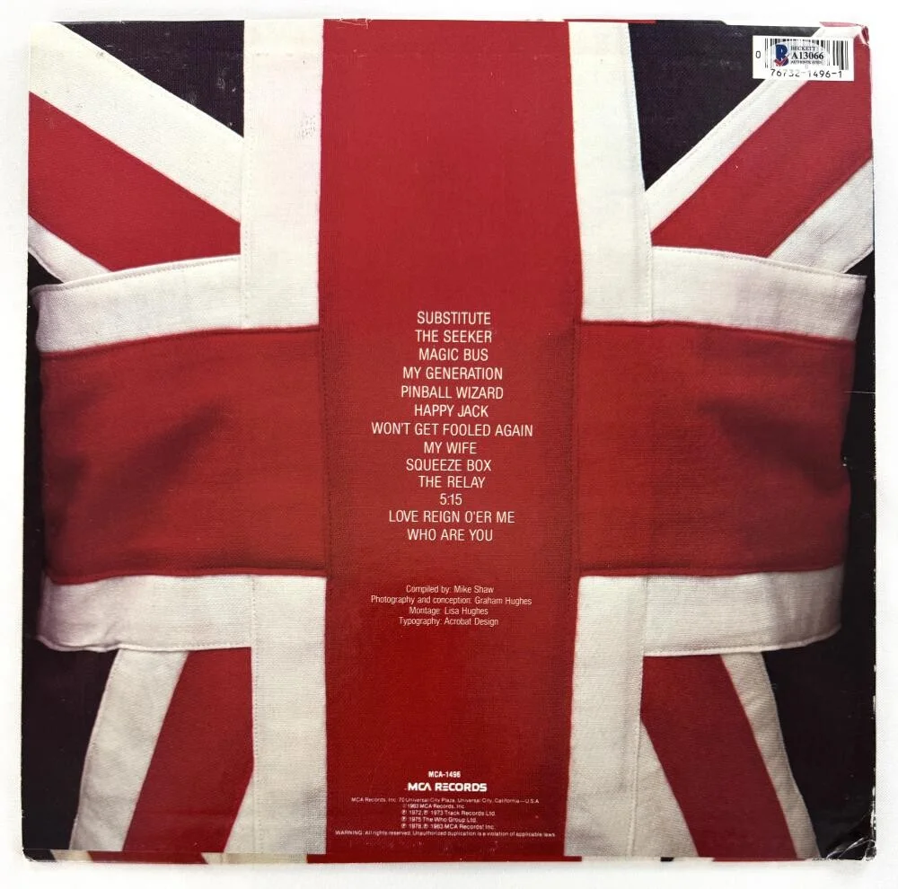 Roger Daltrey, John Entwistle, Pete Townshend — John Entwistle Roger Daltrey Pete Townshend Signed Autograph Who Album - BAS COA, изображение 2