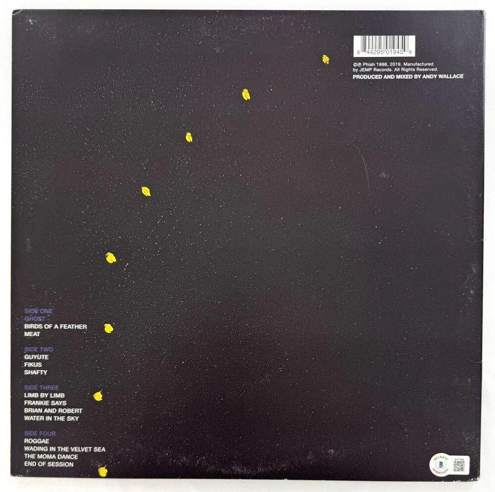 Trey Anastasio, Jon Fishman, Mike Gordon, Page McConnell — Phish Full Band Signed Autograph Album Vinyl Record - Jon Fishman +3 Beckett COA, image 2