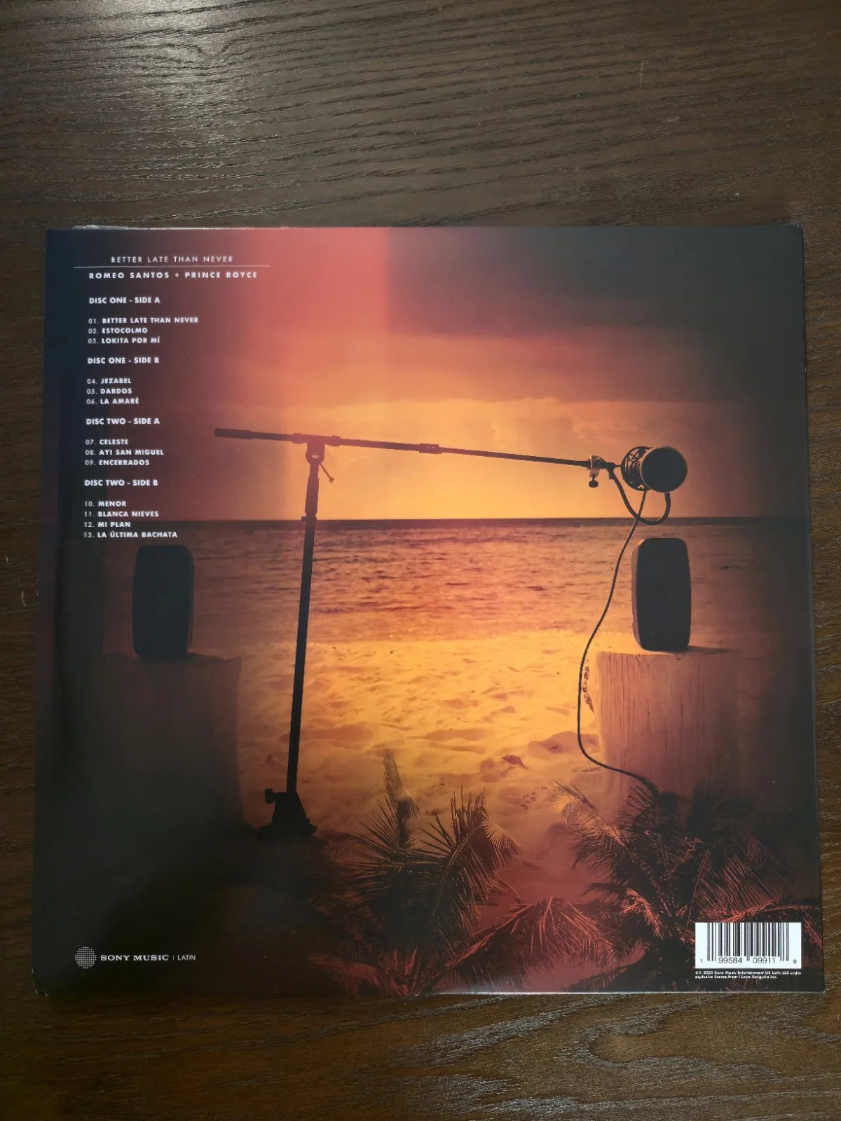 Romeo Santos and Prince Royce Signed Insert Vinyl “BETTER LATE THAN NEVER”, image 2
