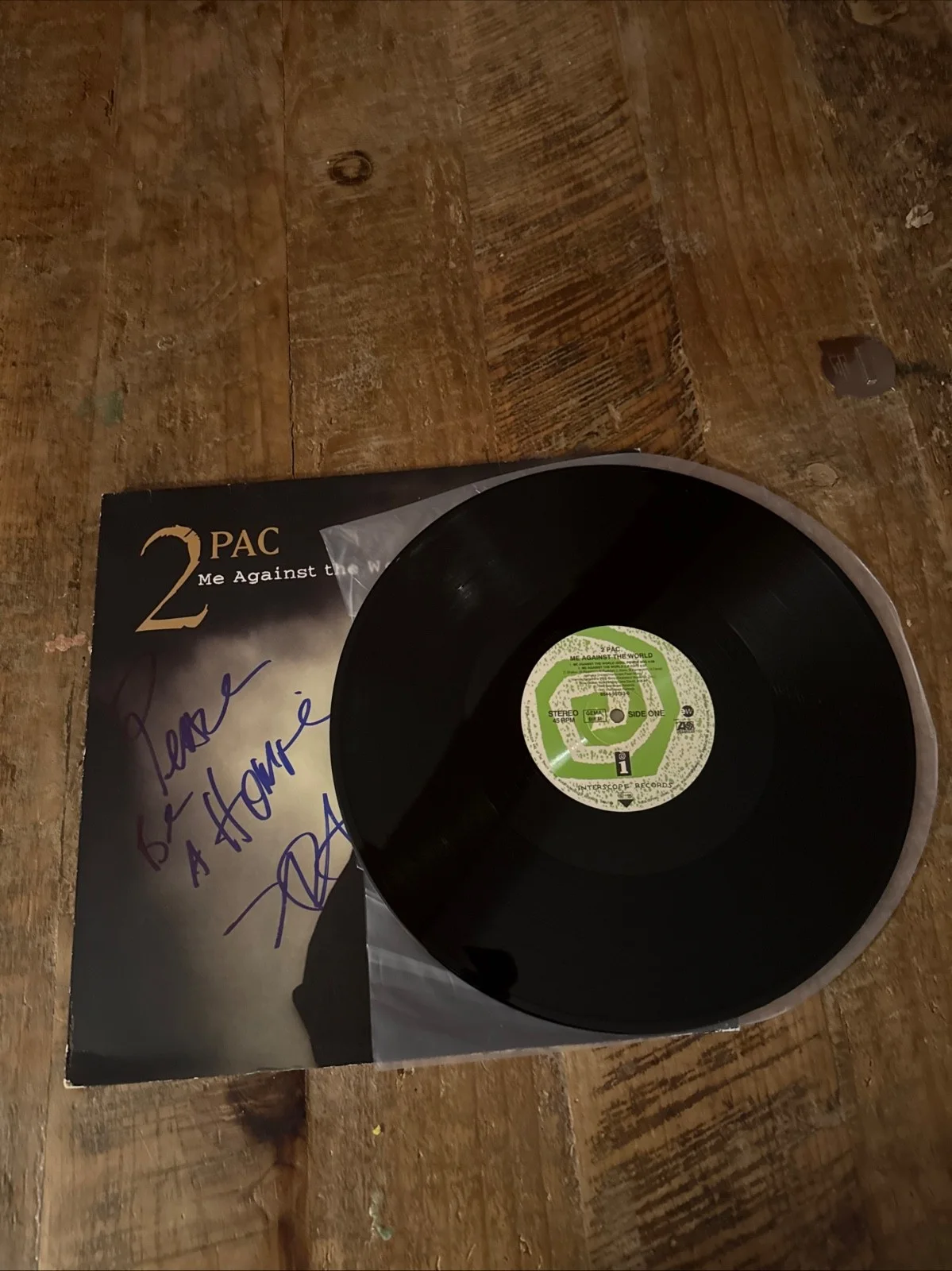 Tupac Shakur signed album, image 2