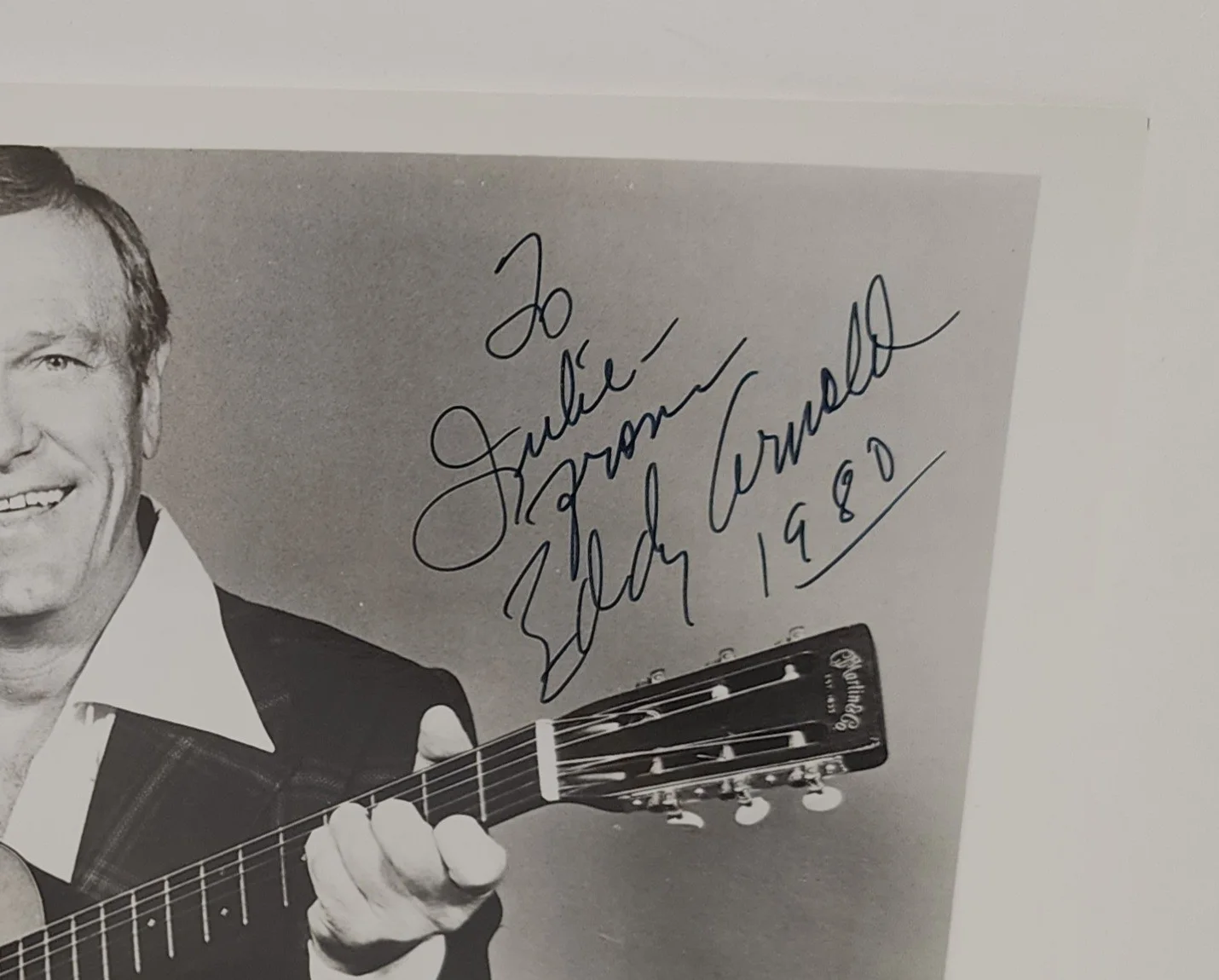 Vintage EDDY ARNOLD (1918-2008) Autographed 8x10 B&W Photo - Country Music (#1), изображение 2