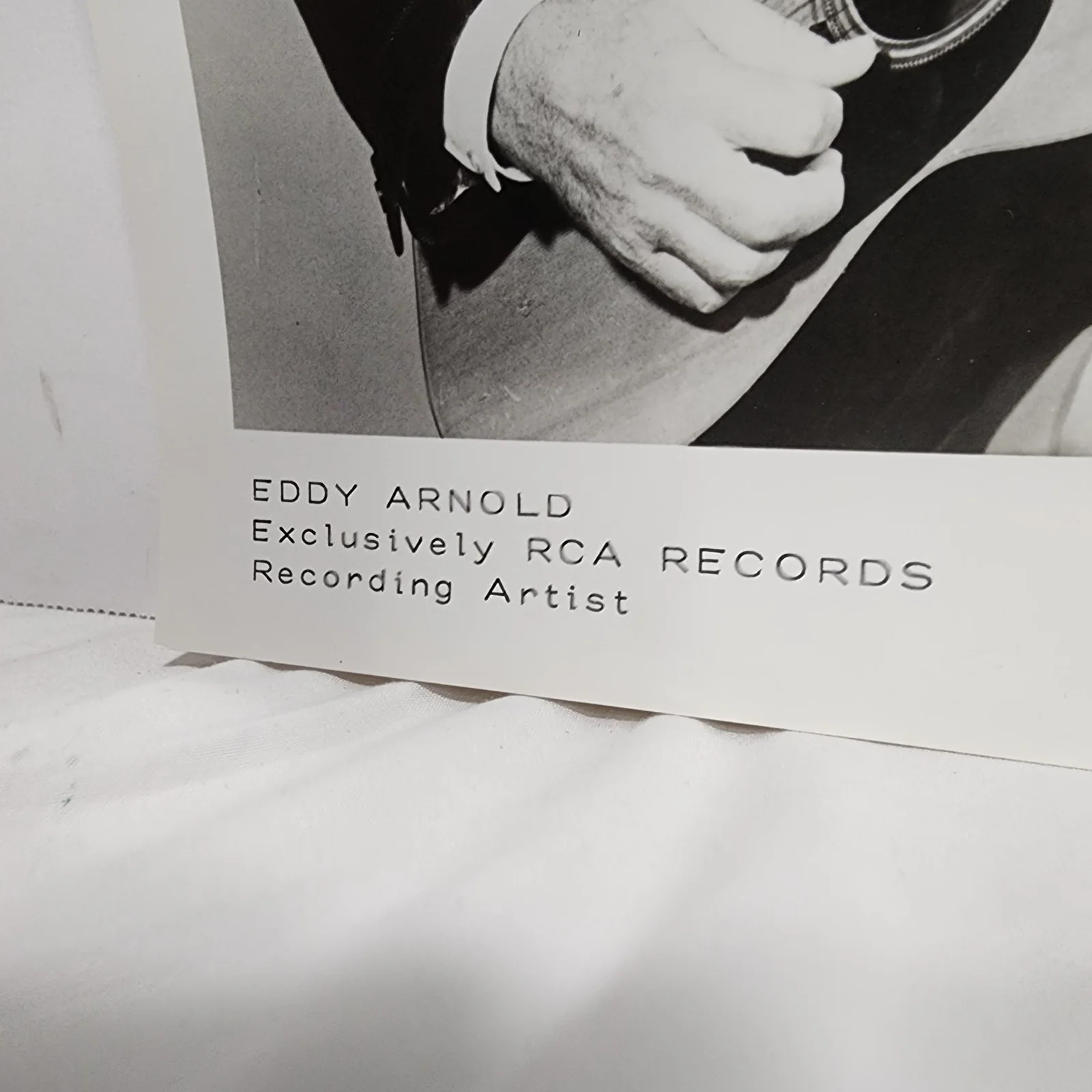 Vintage EDDY ARNOLD (1918-2008) Autographed 8x10 B&W Photo - Country Music (#1), изображение 3
