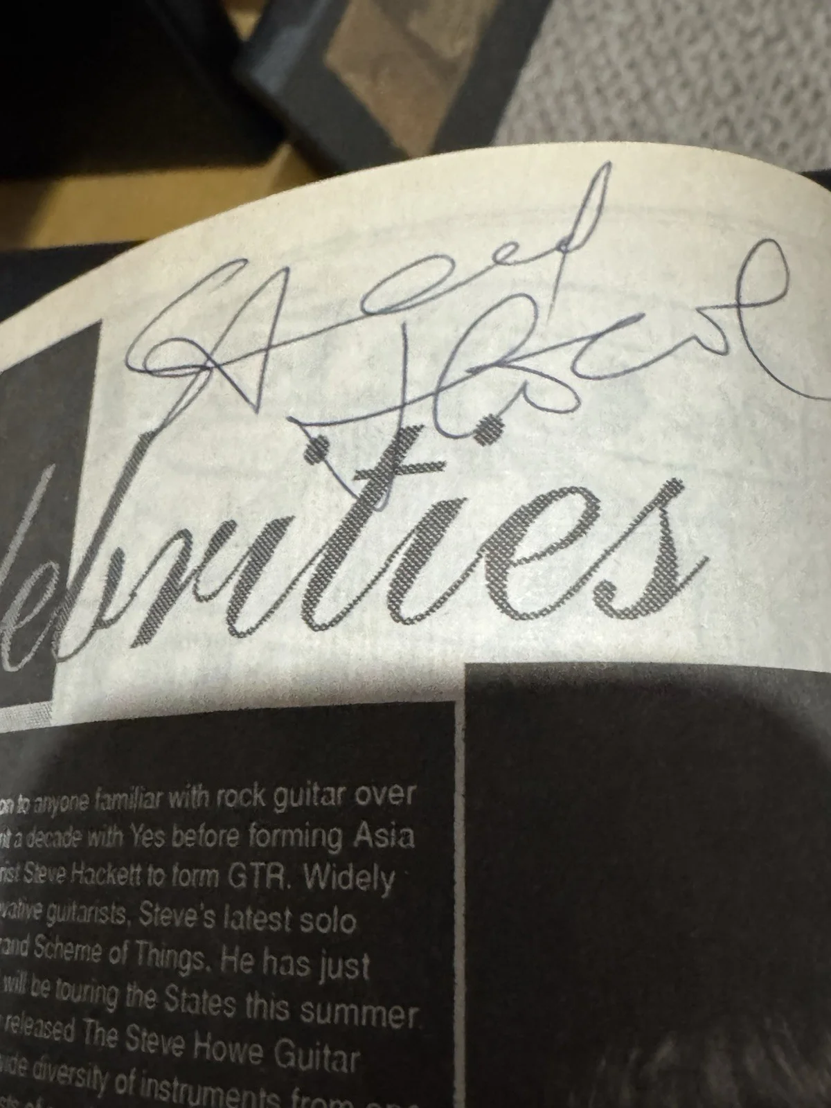 1994 Classic American Guitar Show Program Signed By Steve Howe & Elliot Easton, image 3