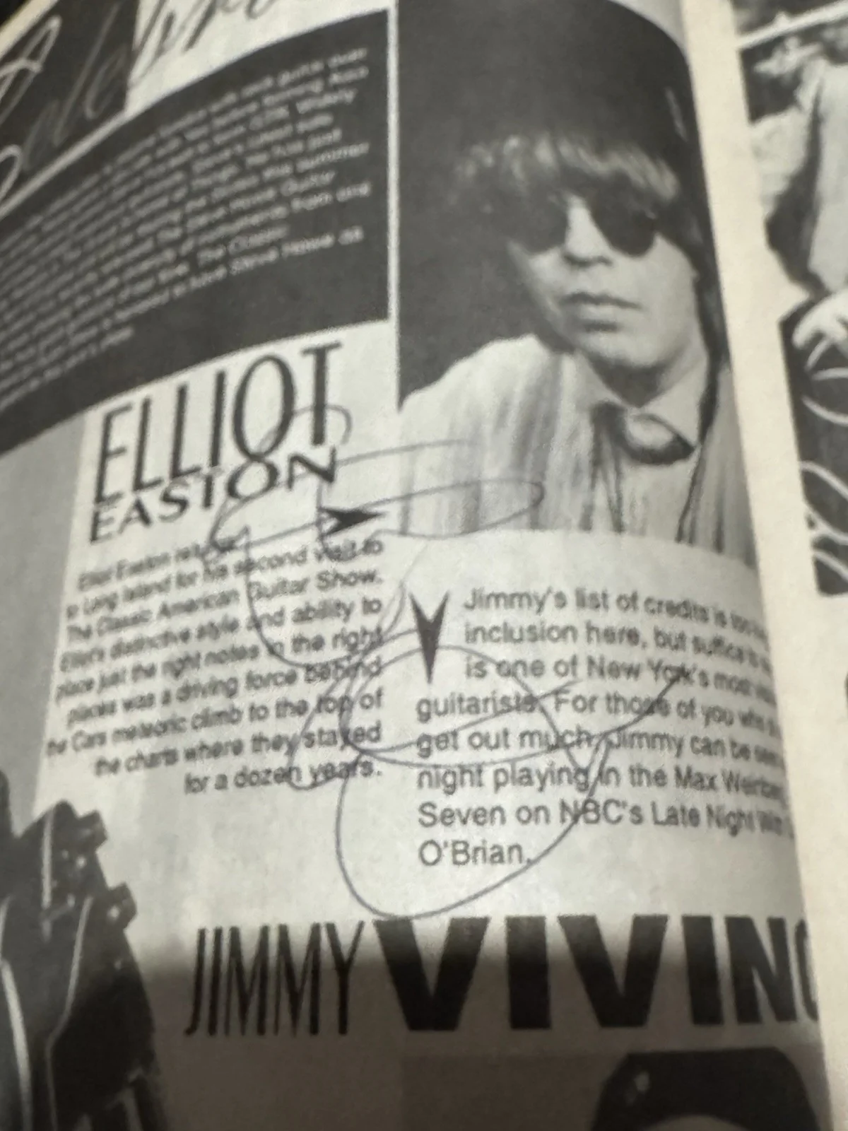 1994 Classic American Guitar Show Program Signed By Steve Howe & Elliot Easton, image 5