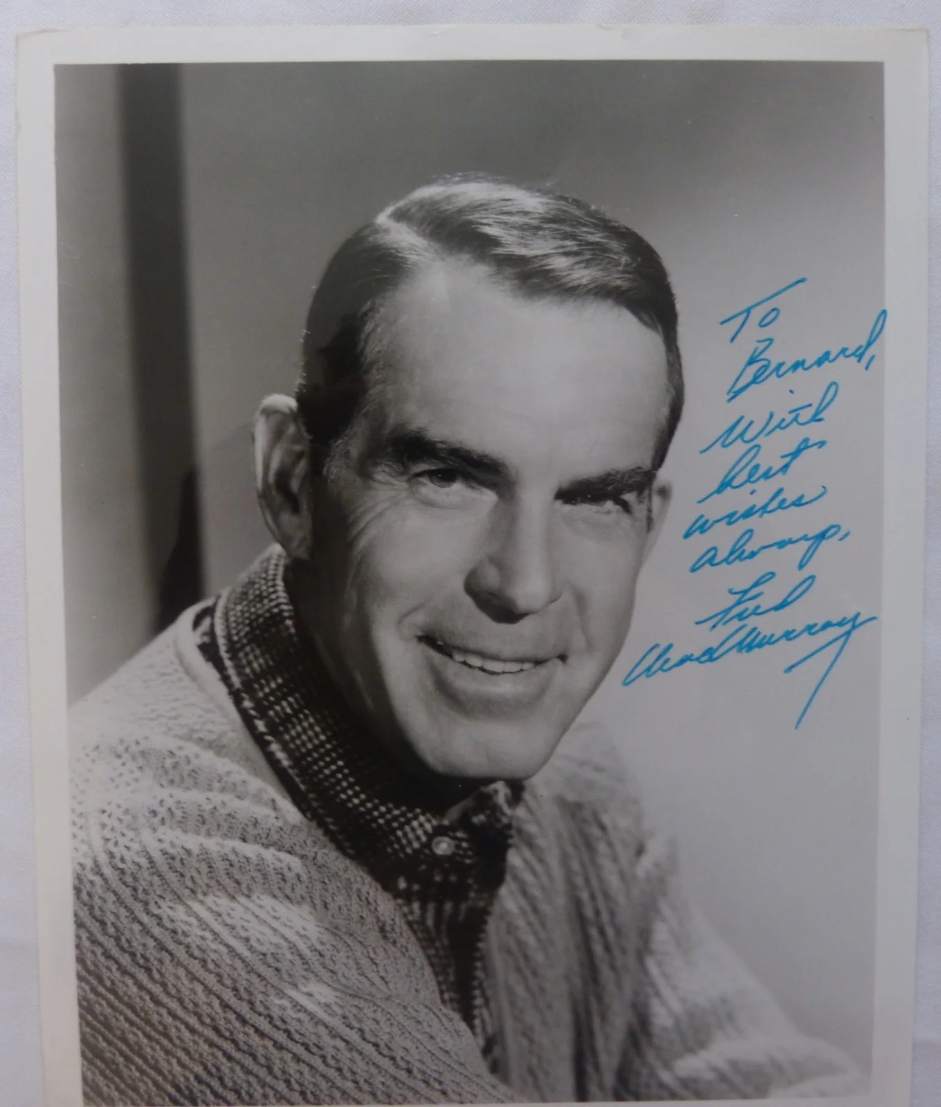 Fred MacMurray — Fred MacMurray signed photo /1, изображение 3