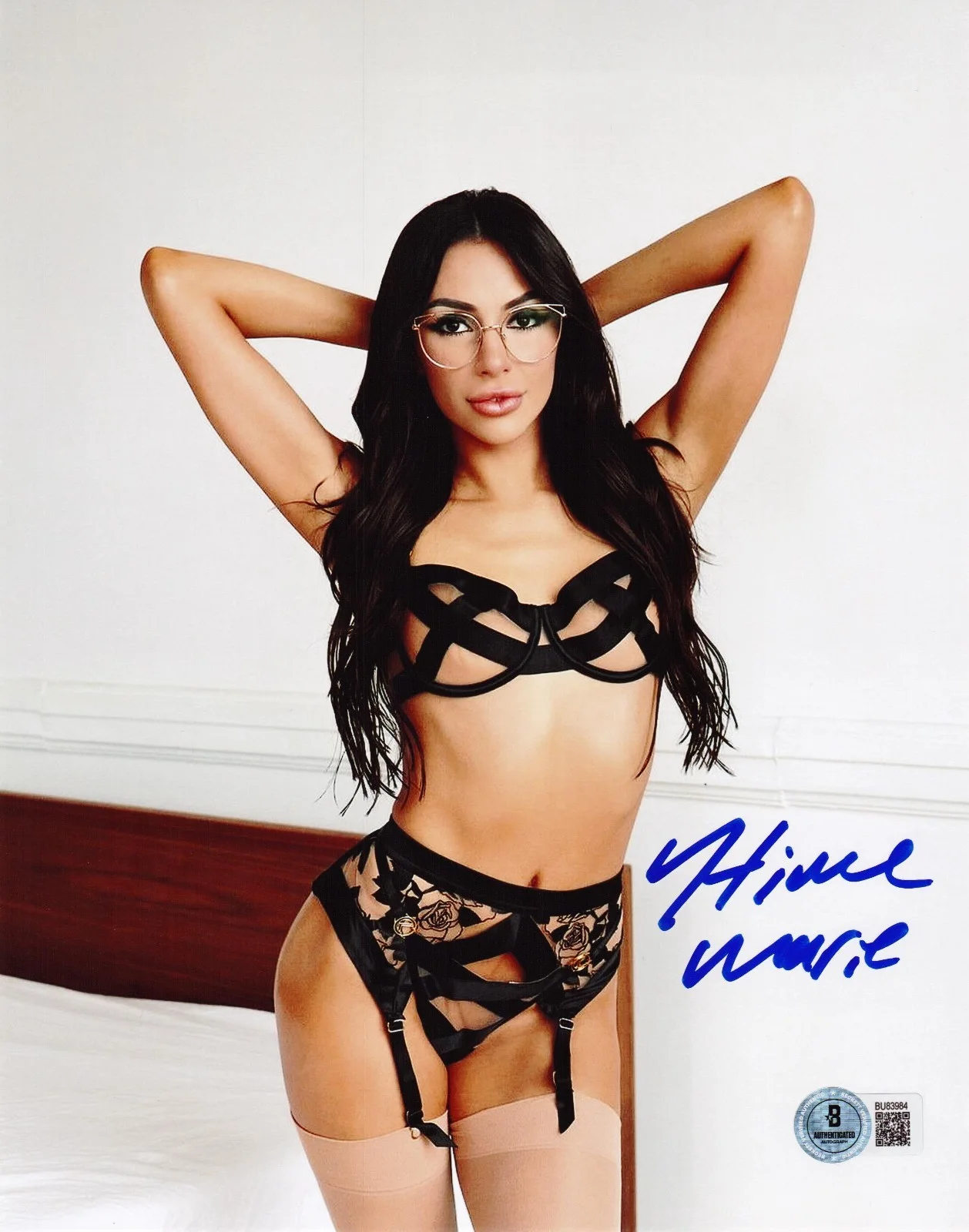 Hime Marie — Hot Sexy Hime Marie Signed 8x10 Photo Adult Star Authentic Autograph Beckett