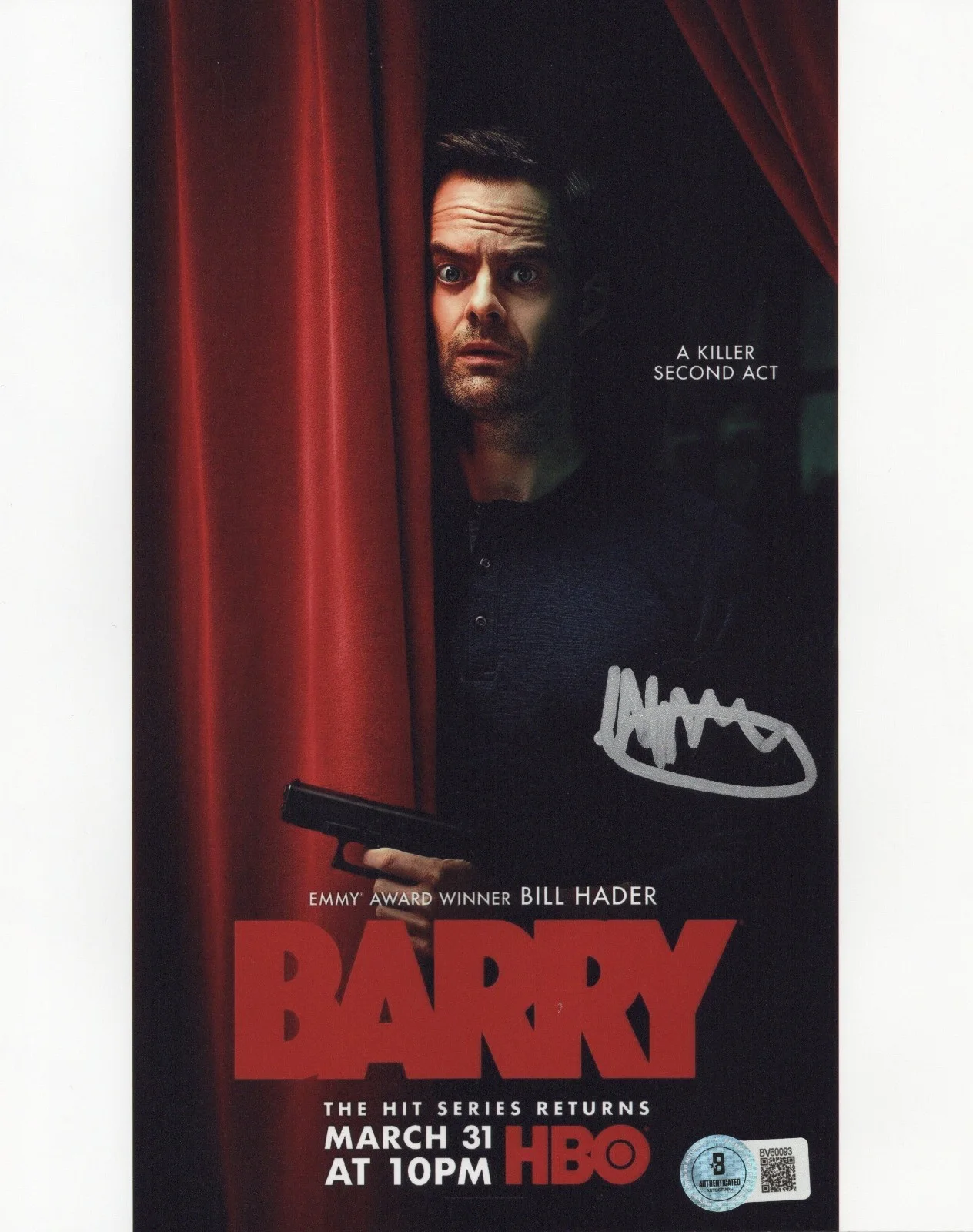 ALEC BERG SIGNED BARRY TV SHOW CREATOR 8x10 POSTER PHOTO 2 BAS BECKETT COA, image 2