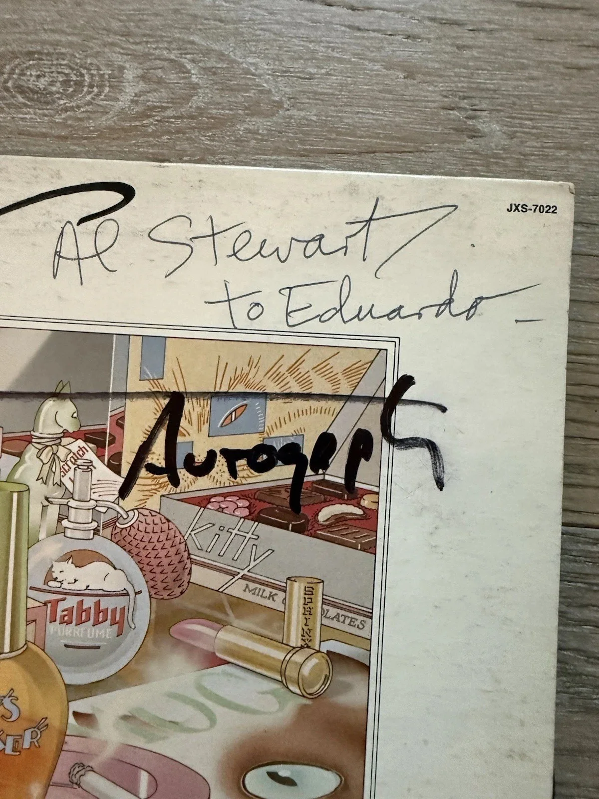 Al Stewart autographed Year Of The Cat album, image 2