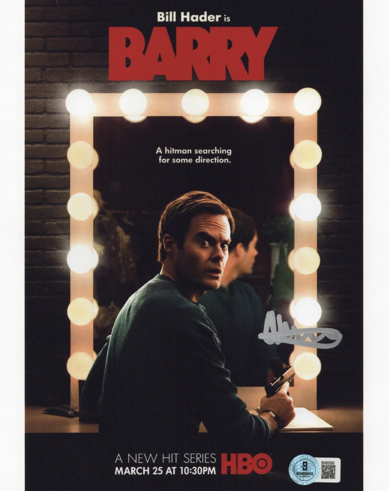 ALEC BERG SIGNED BARRY TV SHOW CREATOR 8x10 POSTER PHOTO WRITER BAS BECKETT COA, изображение 2