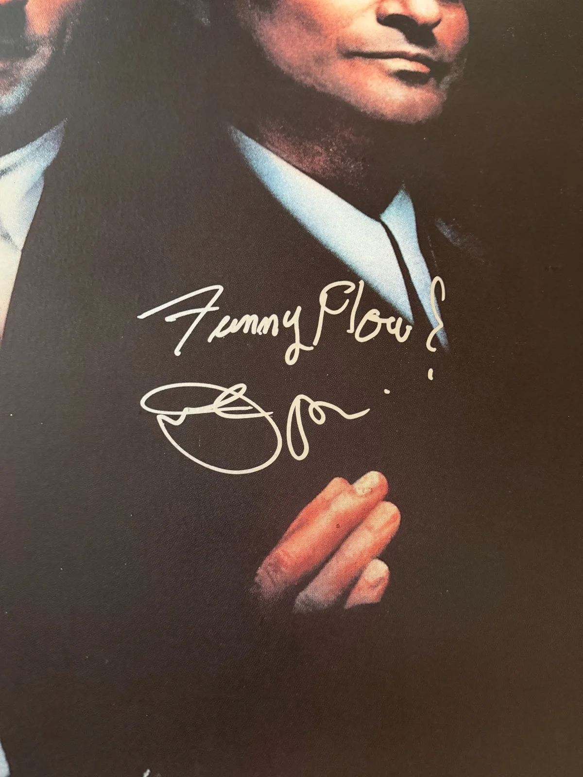 Joe Pesci — Joe Pesci FUNNY HOW? Insc Autographed 1 of 1 GOODFELLAS Italian Poster ASI Proof, изображение 3