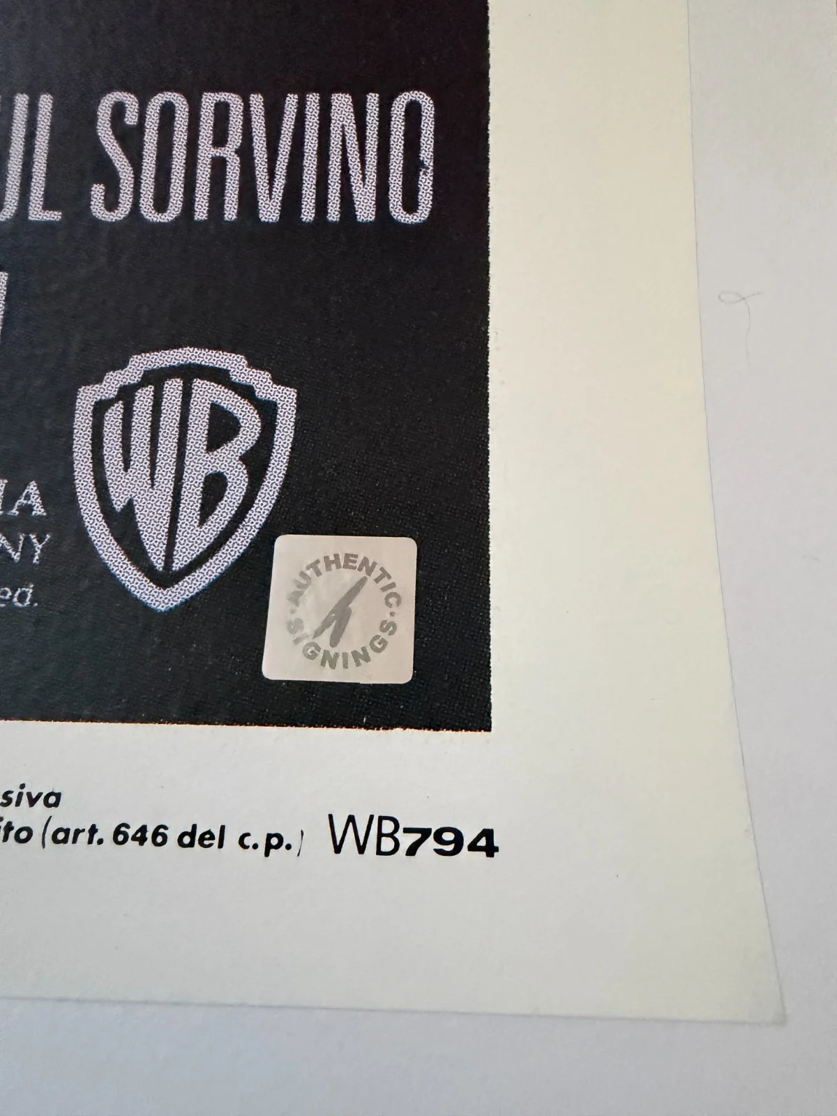 Joe Pesci — Joe Pesci FUNNY HOW? Insc Autographed 1 of 1 GOODFELLAS Italian Poster ASI Proof, изображение 5