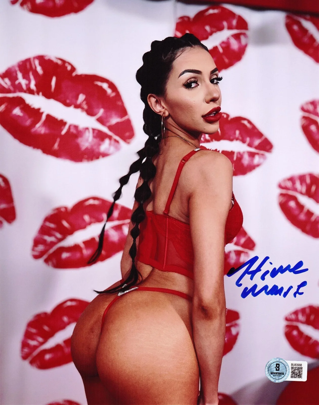 Hime Marie — Hot Sexy Hime Marie Signed 8x10 Photo Adult Star Authentic Autograph Beckett