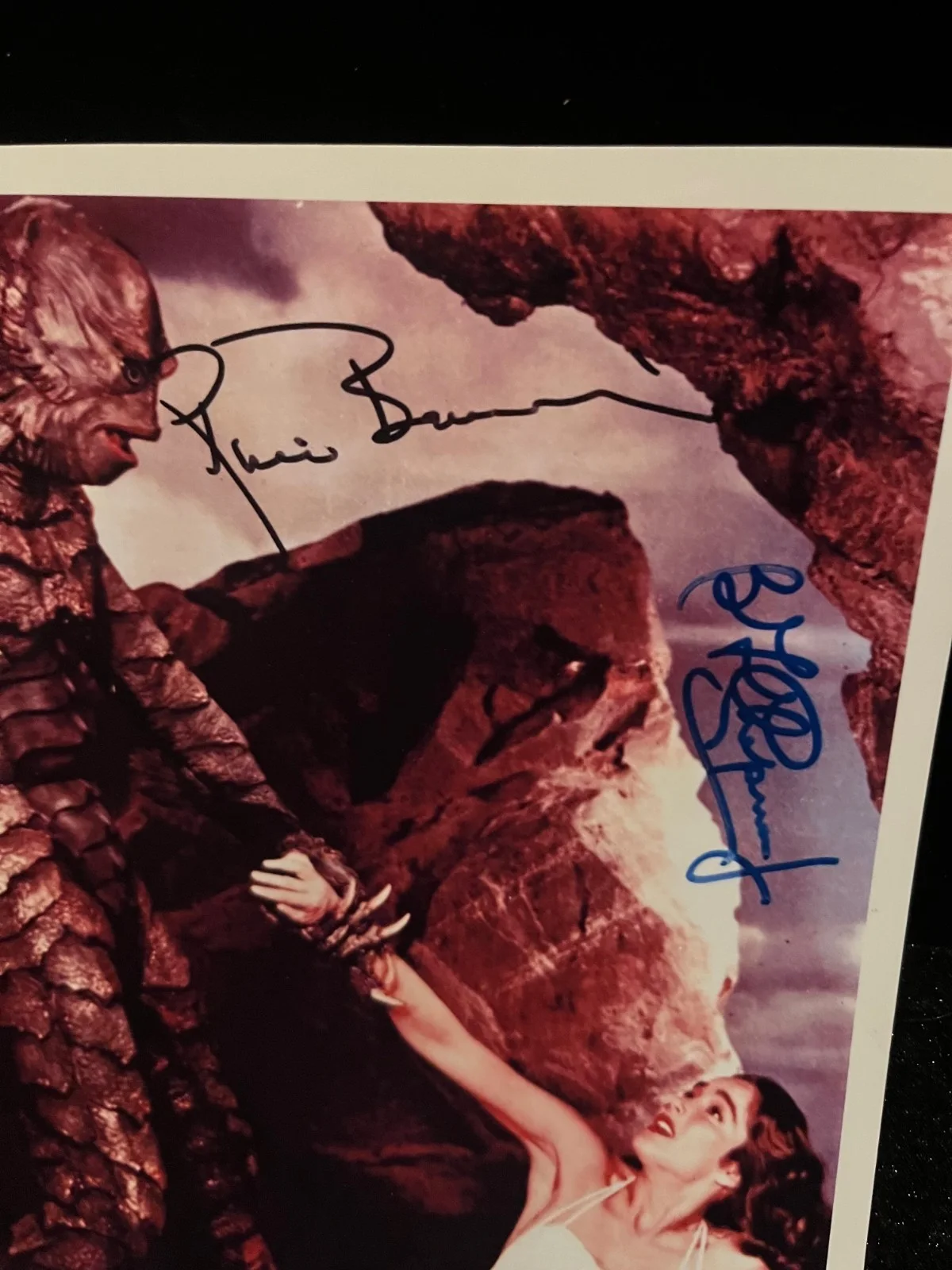 Rico Browning Julie Adams Ben Chapman Creature Lagoon Signed 8x10 Photo w COA, изображение 2