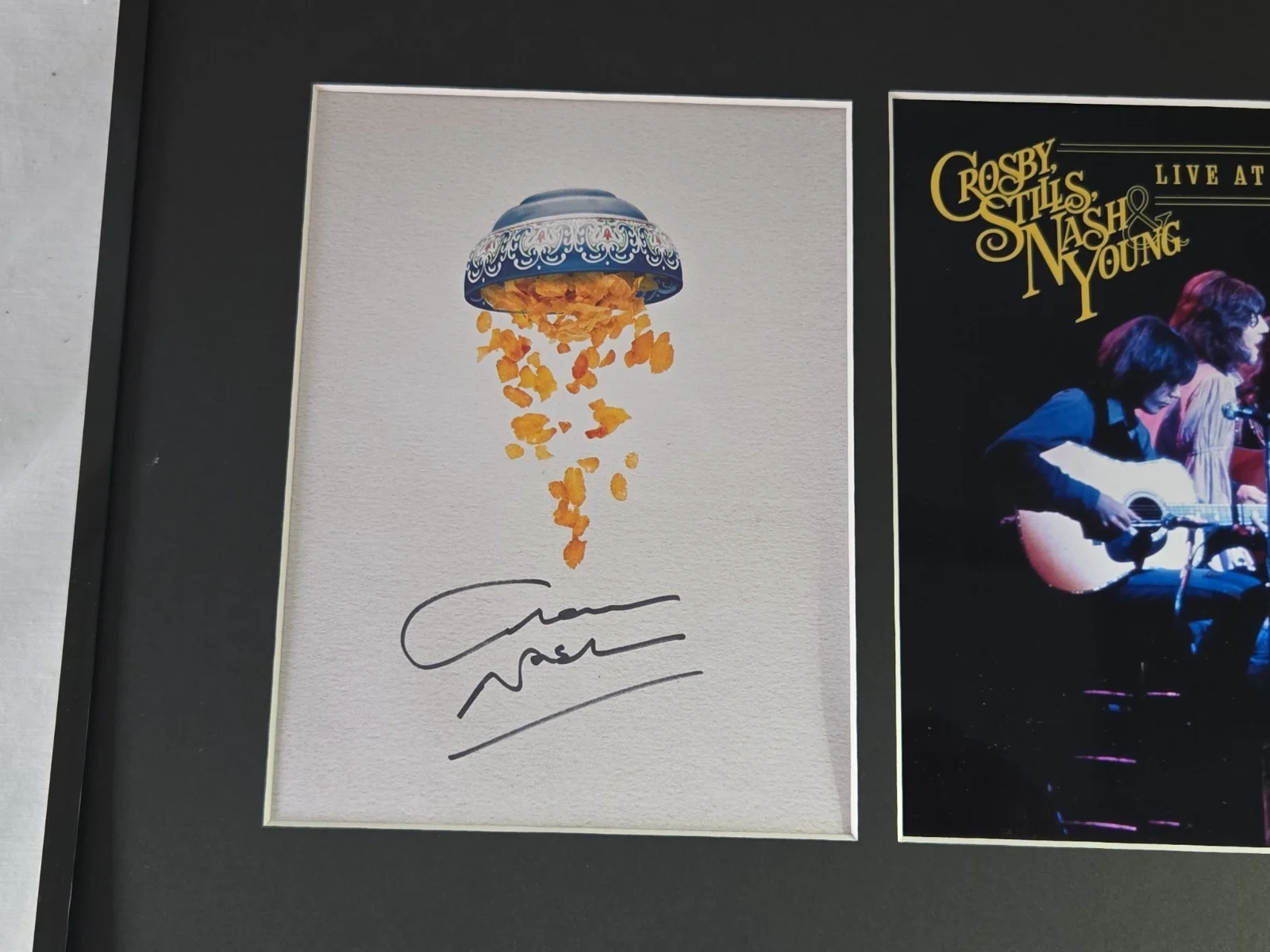 Graham Nash Signed CSNY Photo Display Framed 12x18, image 2