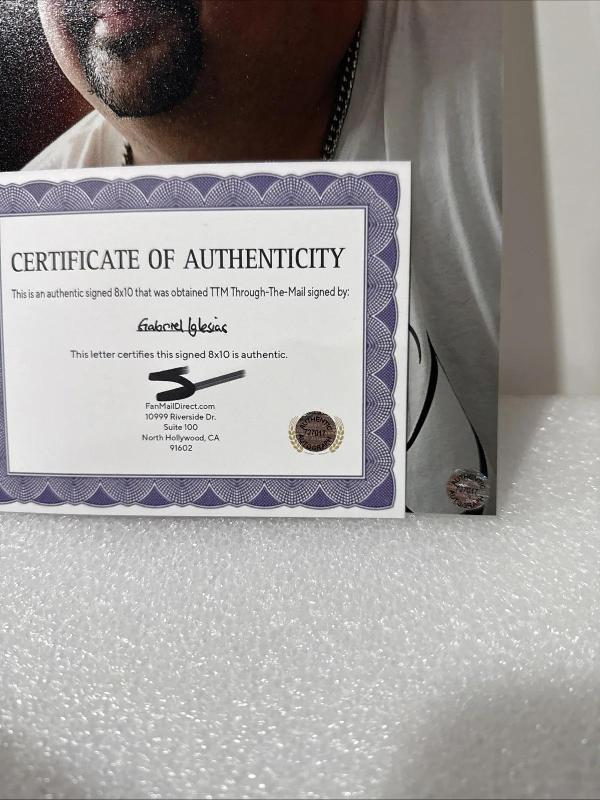 actor — Gabriel Iglesias (Comedian, Actor) Signed Autographed 8x10 photo - AUTO with COA, image 2