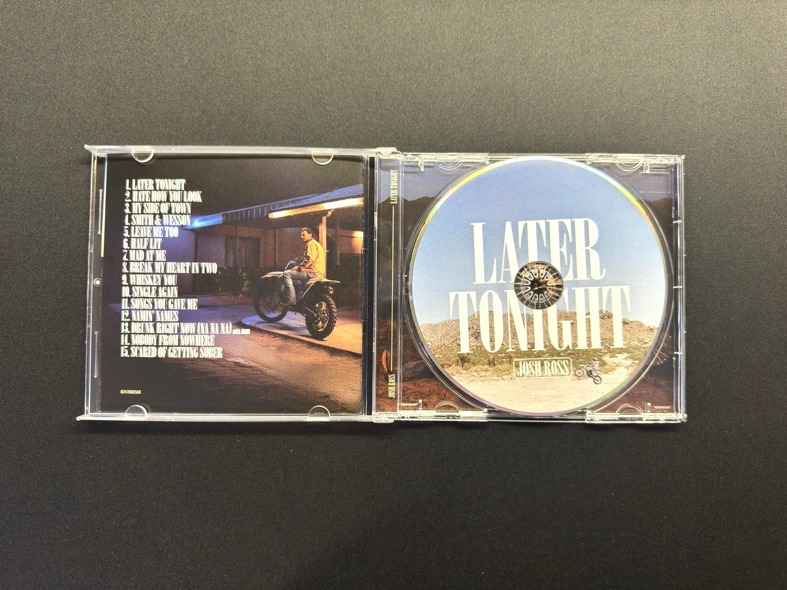 JOSH ROSS Signed CD Autograph Later Tonight Autographed Country Music, image 3