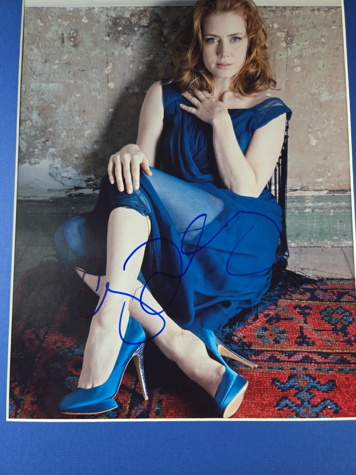 Amy Adams Signed Photo Framed 16x20 Display Enchanted Man of Steel Talladega, изображение 2