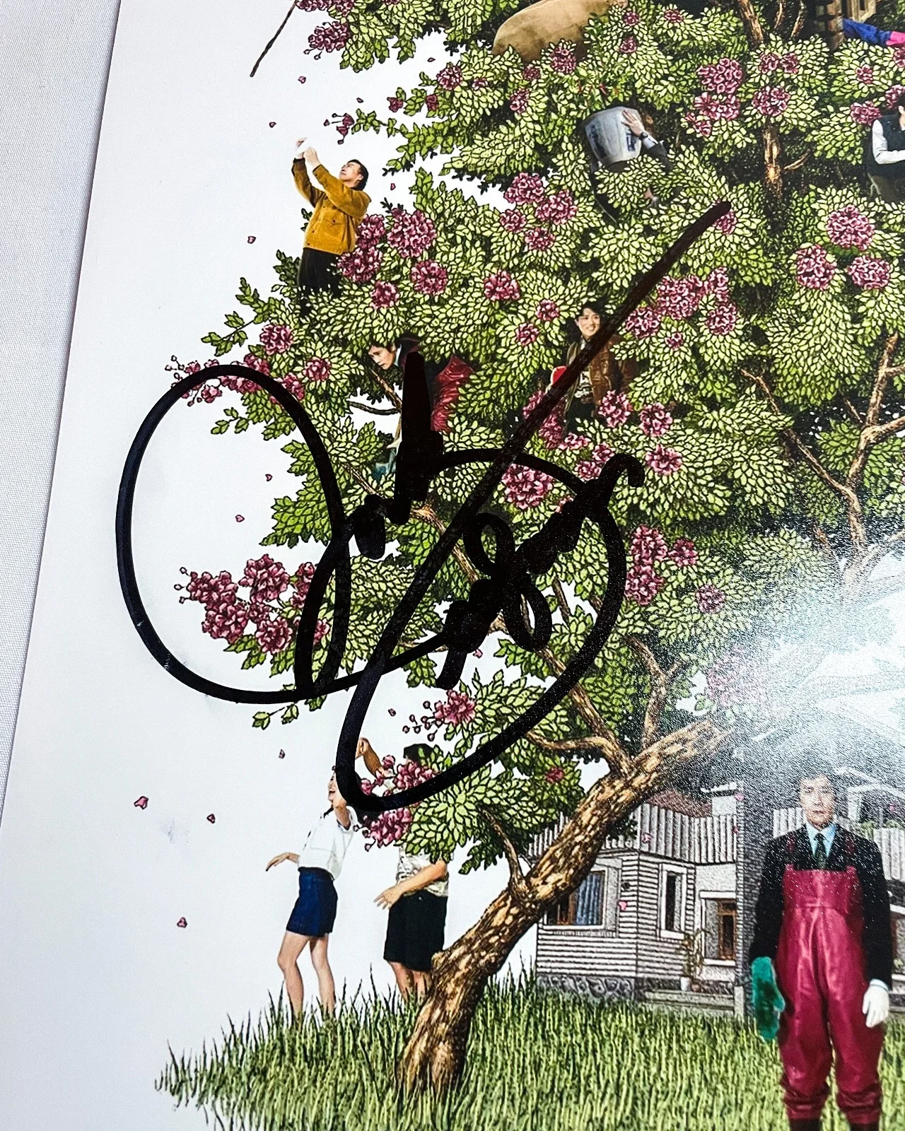 Park Chan-wook — Park Hee-soon Signed Autographed NO OTHER CHOICE 12x18 Photo Poster PROOF JSA, image 2