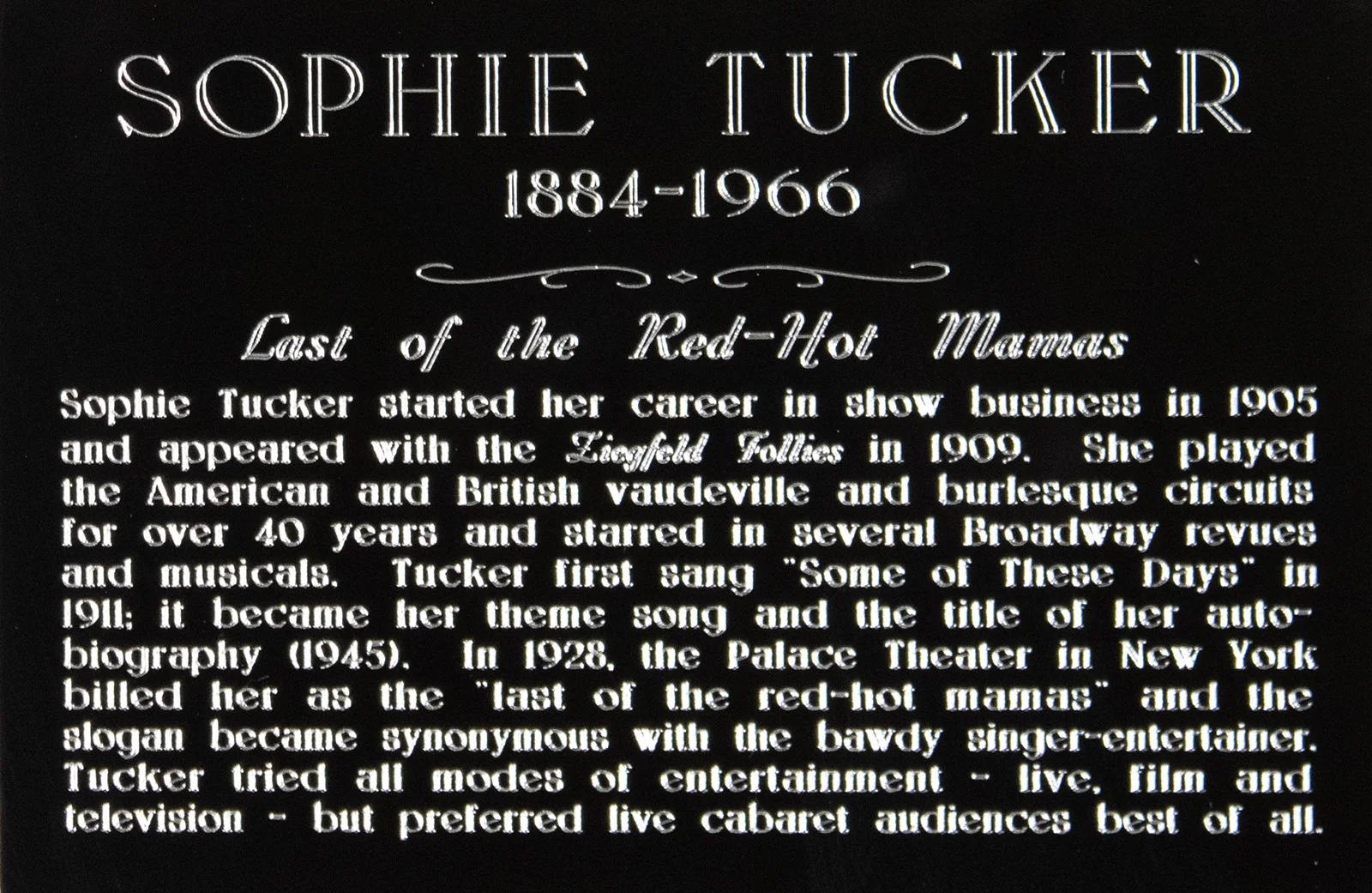 Sophie Tucker — SOPHIE TUCKER - AUTOGRAPHED INSCRIBED PHOTOGRAPH, image 4