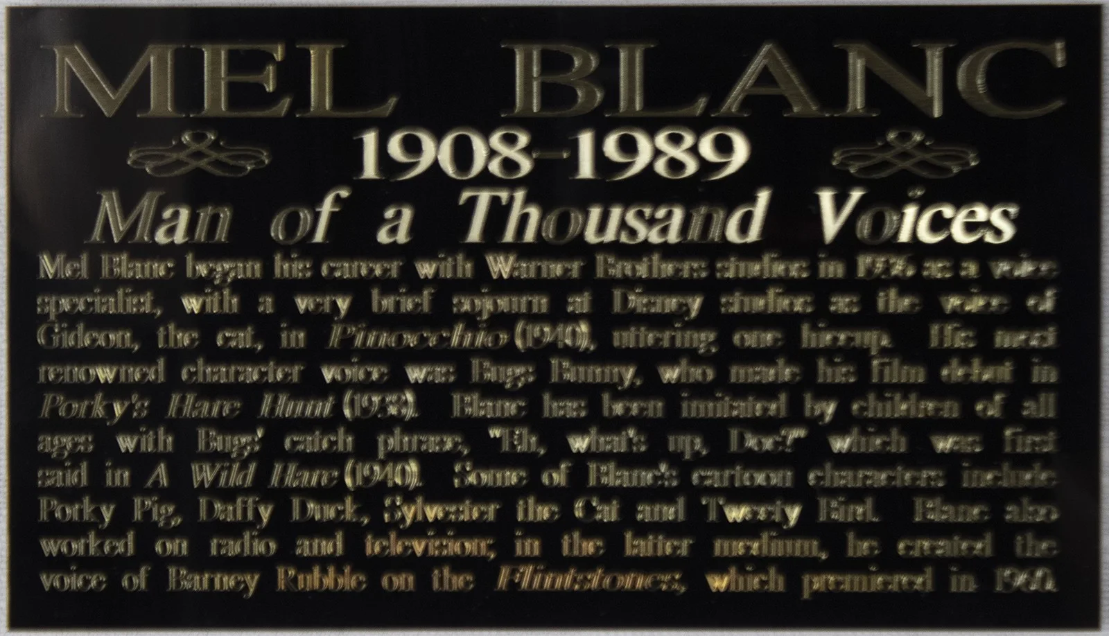 Mel Blanc — MEL BLANC - AUTOGRAPHED INSCRIBED PHOTOGRAPH 06/11/1979, image 4