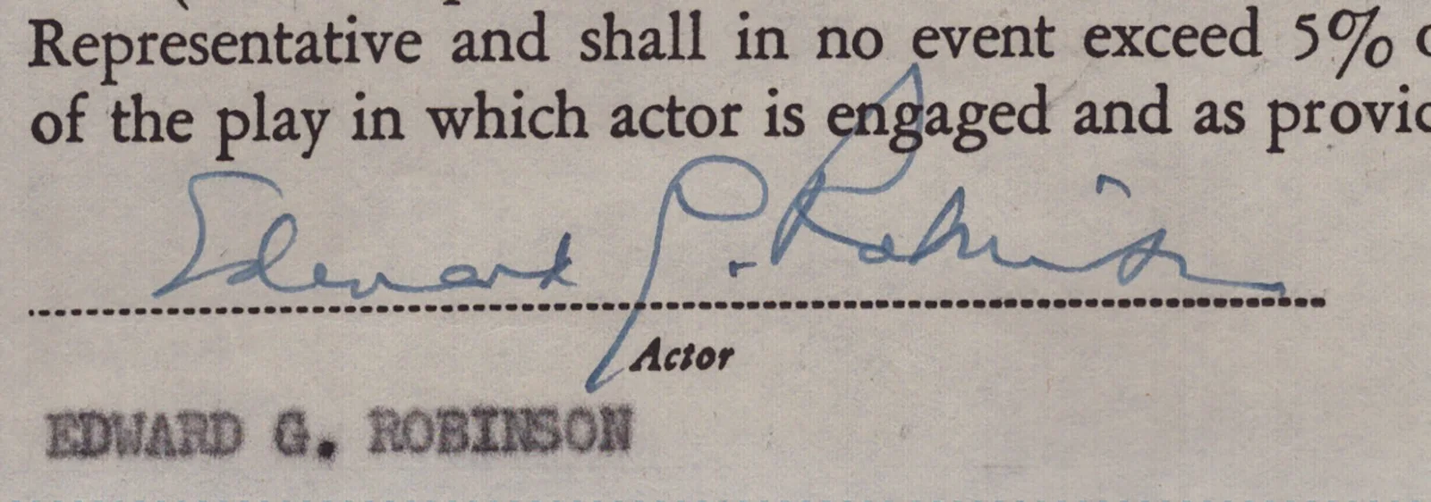 Edward G. Robinson — EDWARD G. ROBINSON - CONTRACT SIGNED 11/16/1955, image 2