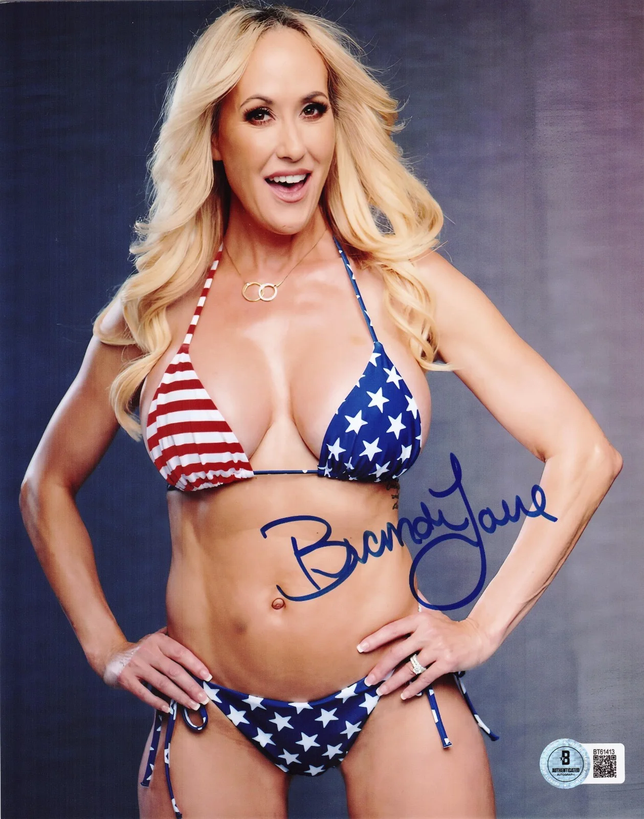 Brandi Love — Hot Sexy Brandi Love Signed 8x10 Photo Adult Star Authentic Autograph Beckett