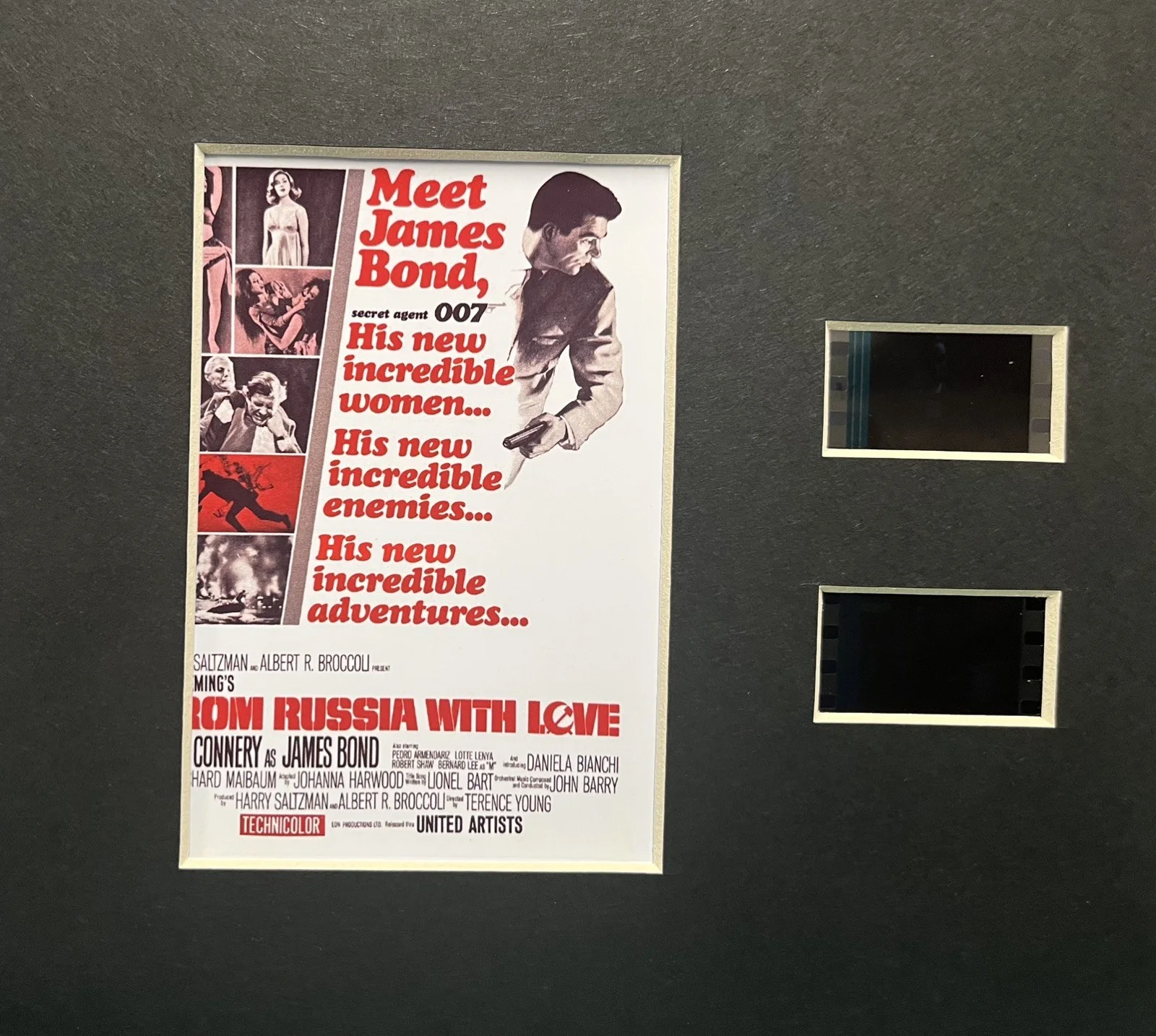 007 JAME BOND. From Russia with love. . 35mm Film Cell Display, image 2