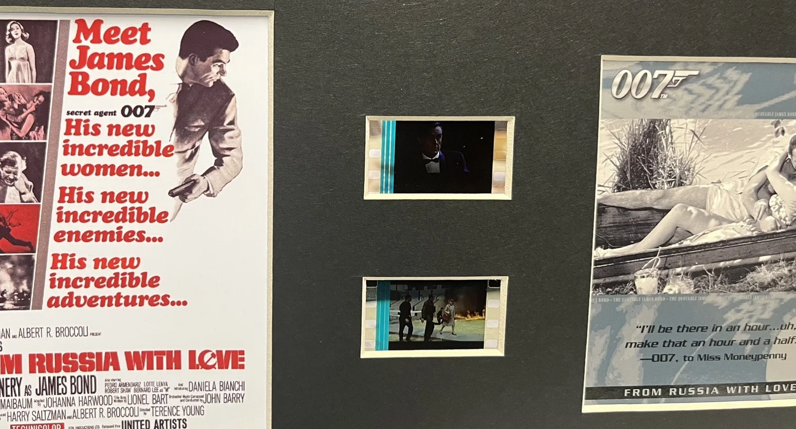 007 JAME BOND. From Russia with love. . 35mm Film Cell Display, image 4