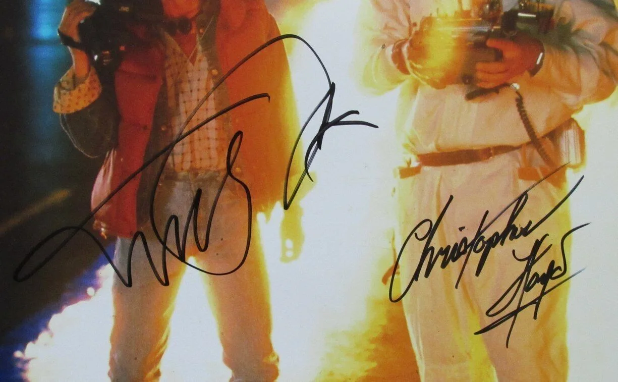 Michael J Fox/Christopher Lloyd Signed 16x20 Photo Back to the Future JSA 173692, image 2