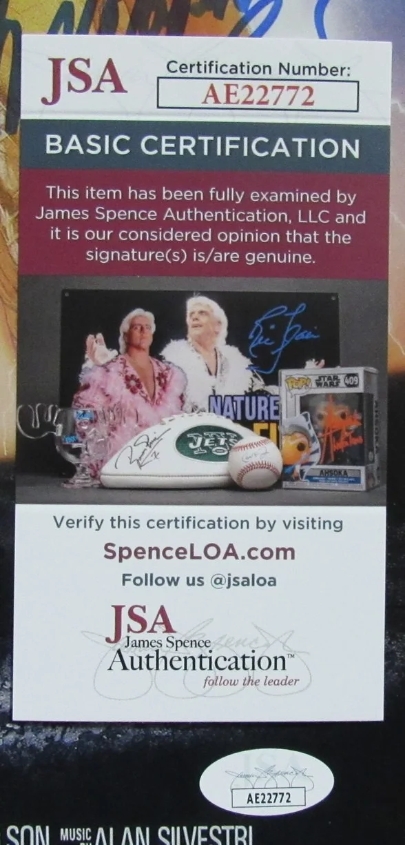 Michael J Fox/Lloyd/Thompson/Wilson (4)Signed 11x17 Photo Back to Future JSA 096, image 3