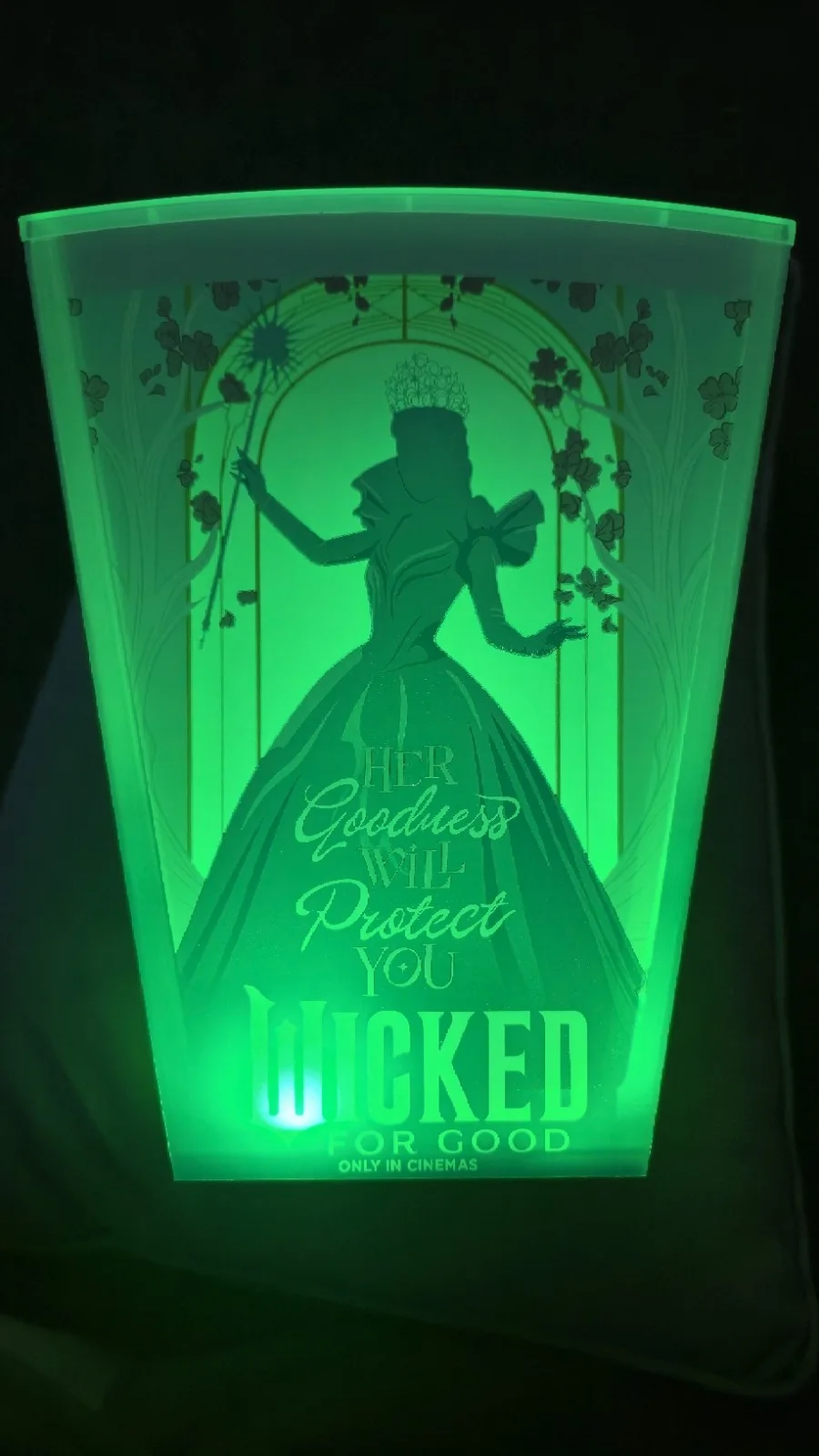 Cineworld Wicked For Good LED Light Up Limited Edition Popcorn Bucket BRAND NEW, изображение 4