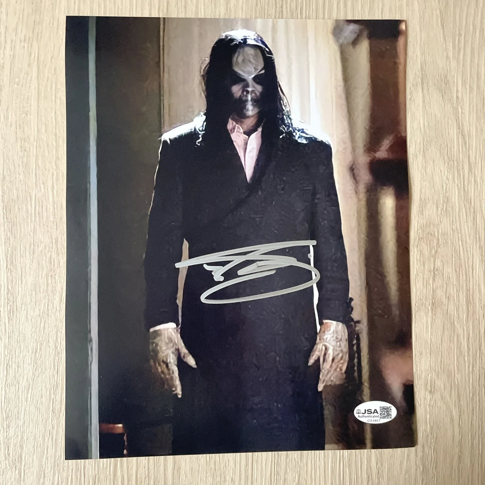 Nick King autograph Bagul Sinister 8x10 photo JSA authenticated, image 2