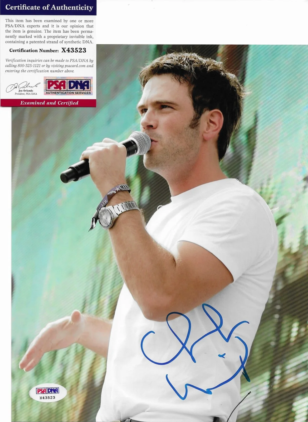 Chuck Wicks — Chuck Wicks Signed 8x10 Photo Autographed PSA/DNA COA DWTS Dancing with Stars 3, изображение 2