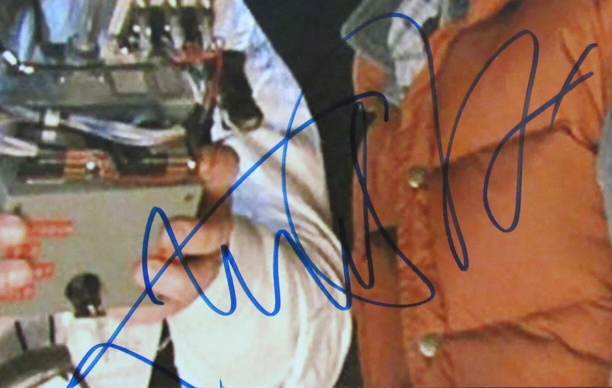 Michael J Fox/Christopher Lloyd Autographed 16x20 Photo "Back to Future" JSA/BAS, image 3