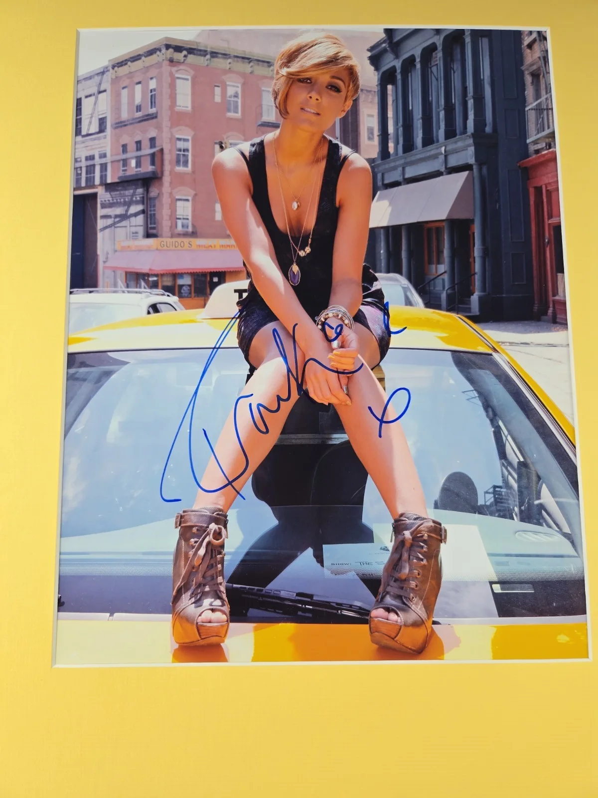 Frankie Bridge Signed Photo Display Framed 16x20 The Saturdays, image 2