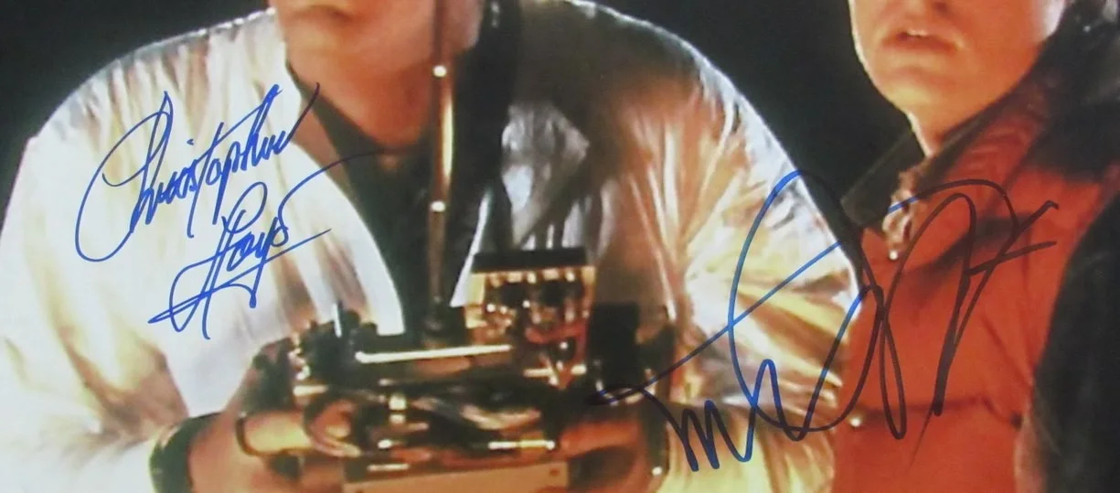 Michael J Fox/Christopher Lloyd Sign/Auto 16x20 Photo Back to Future JSA/BAS 690, image 2