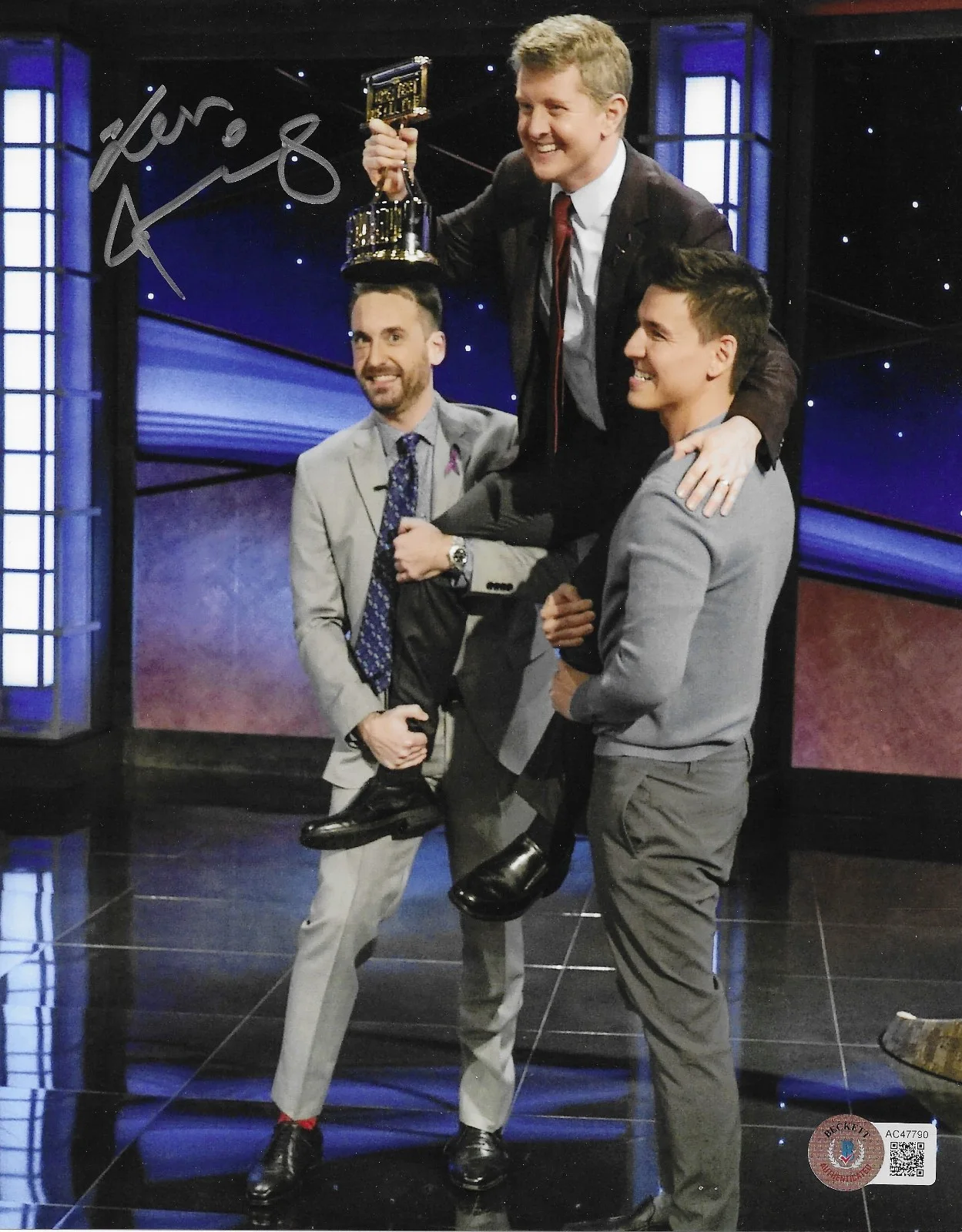 Ken Jennings — Ken Jennings Signed 8x10 Photo Autographed BAS Jeopardy GOAT G.O.A.T. TOC 90