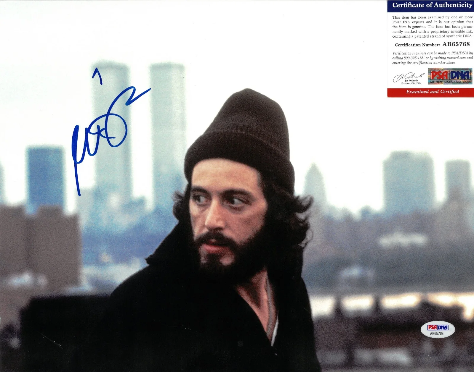 Al Pacino — Al Pacino Serpico Signed 11x14 Photo Autographed PSA/DNA COA Frank Serpico, image 2